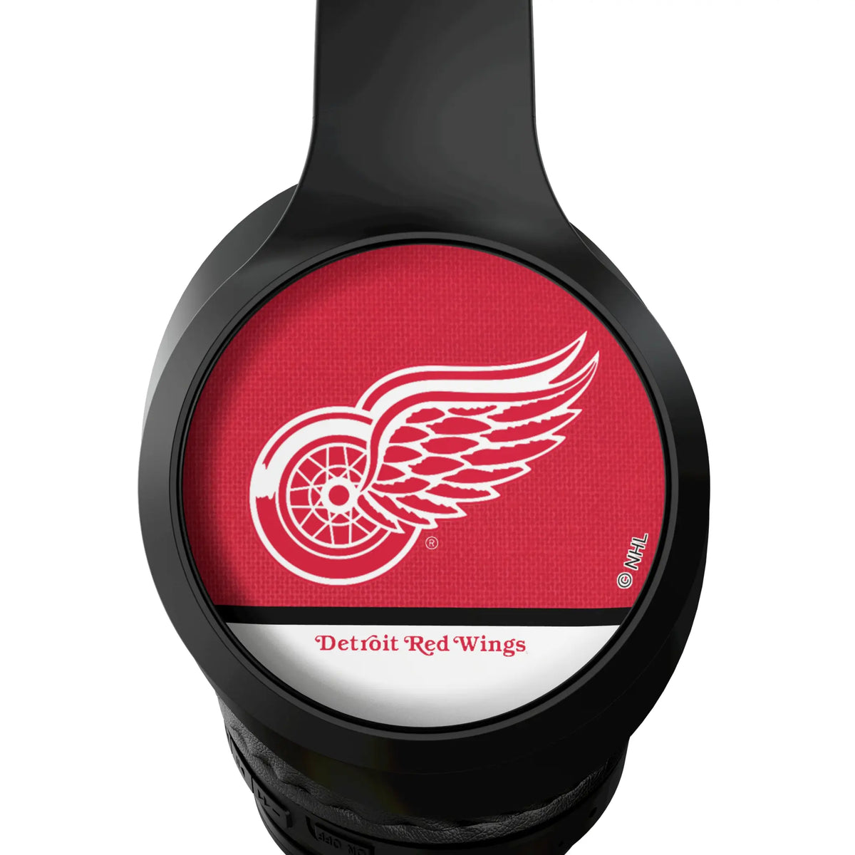 Detroit Red Wings Endzone Solid Wireless Over-Ear Headphones With Case - Detail