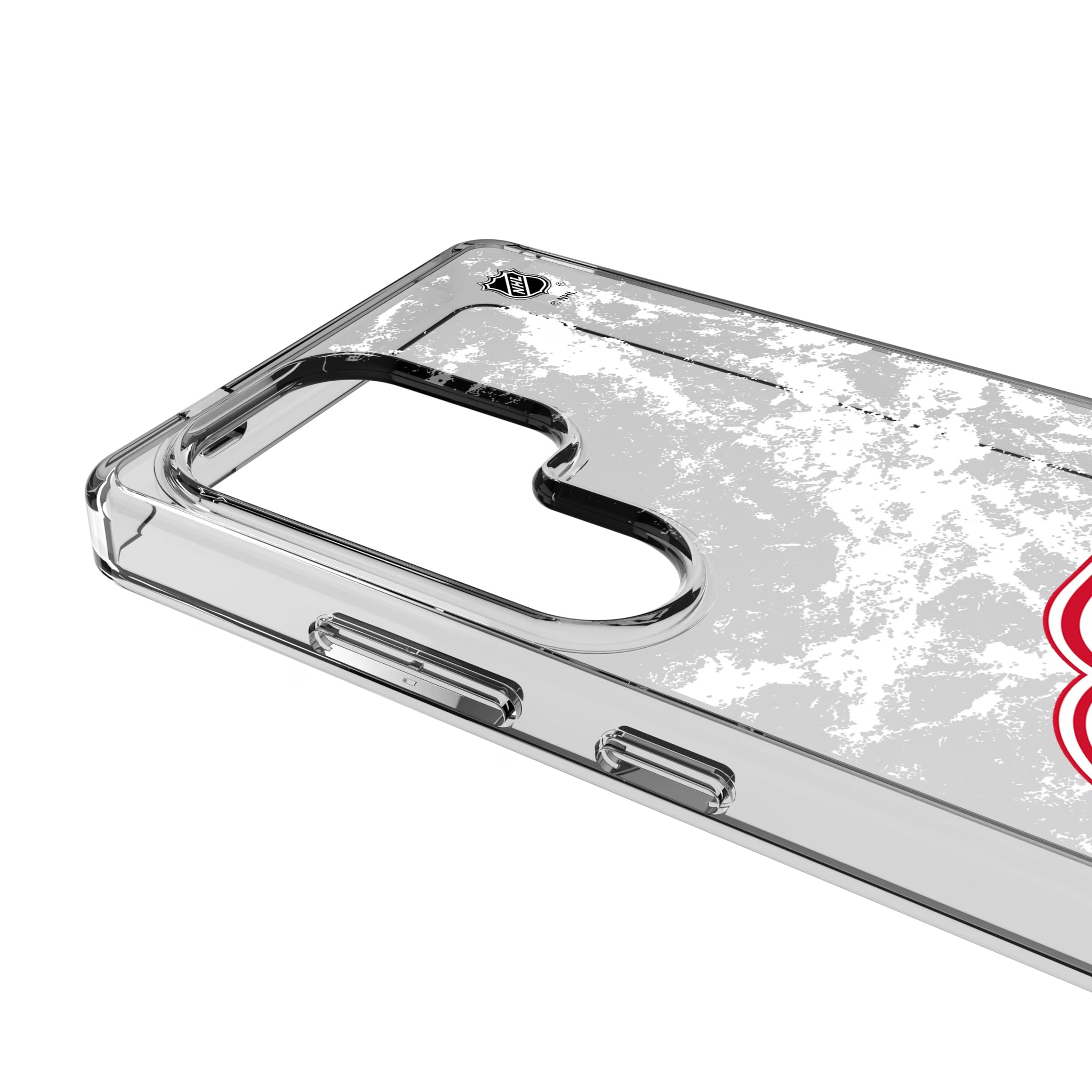 Detroit Red Wings Ice Stripe Galaxy Clear Phone Case for Samsung Galaxy - Detail