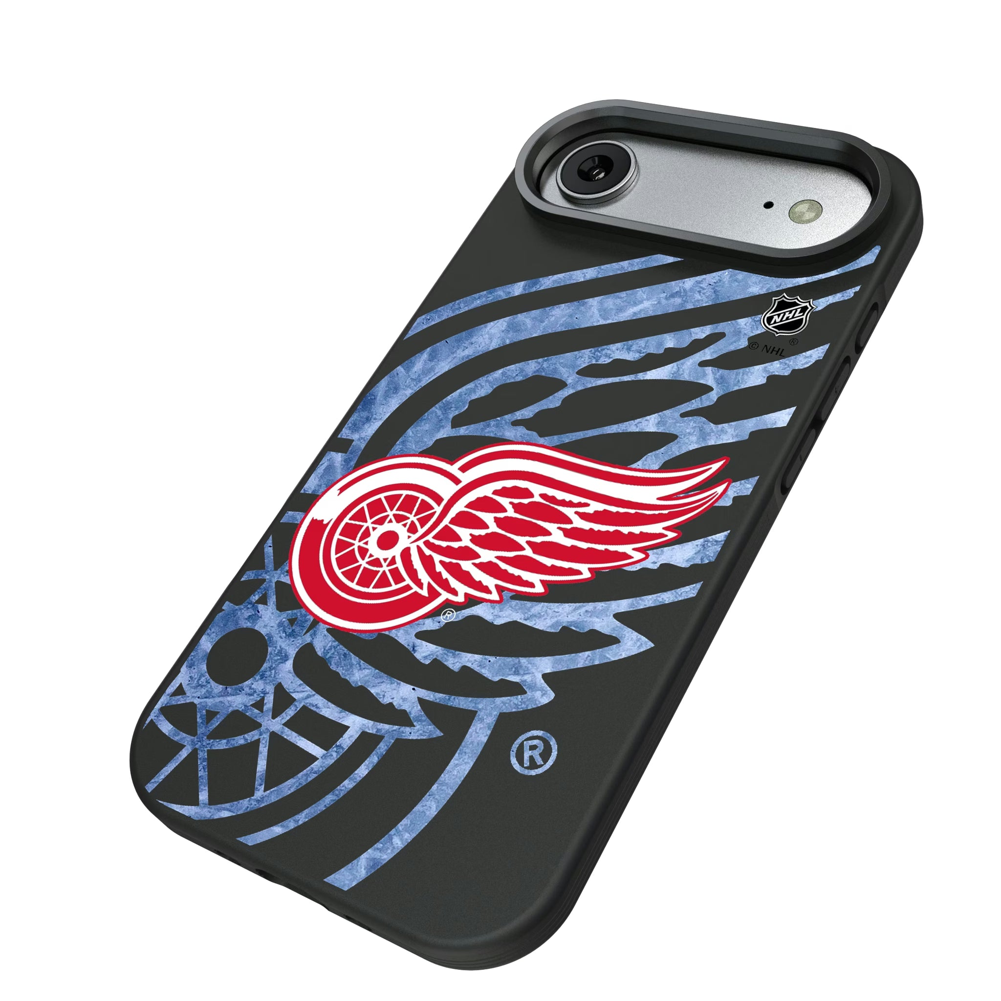 Detroit Red Wings Ice Tilt iPhone Bump Phone Case for Apple iPhone - Isometric View#Device_iPhone Air