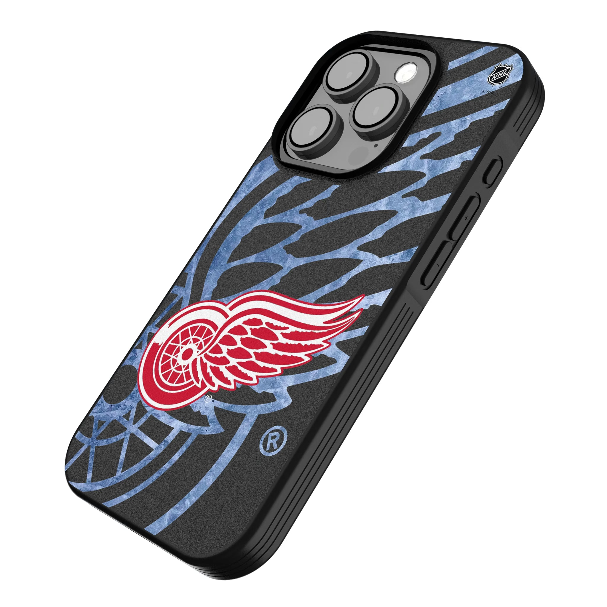 Detroit Red Wings Ice Tilt iPhone Bump Phone Case for Apple iPhone - Isometric View
