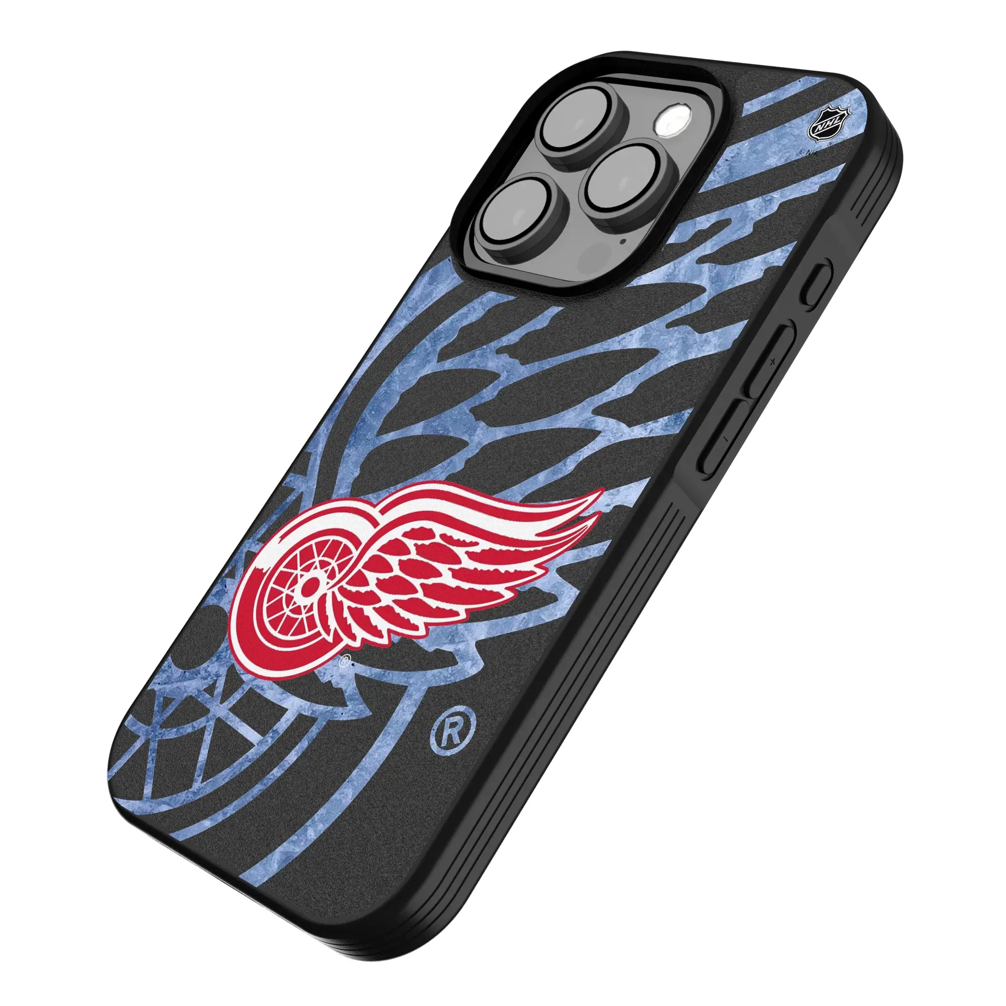 Detroit Red Wings Ice Tilt iPhone Bump Phone Case for Apple iPhone - Isometric View
