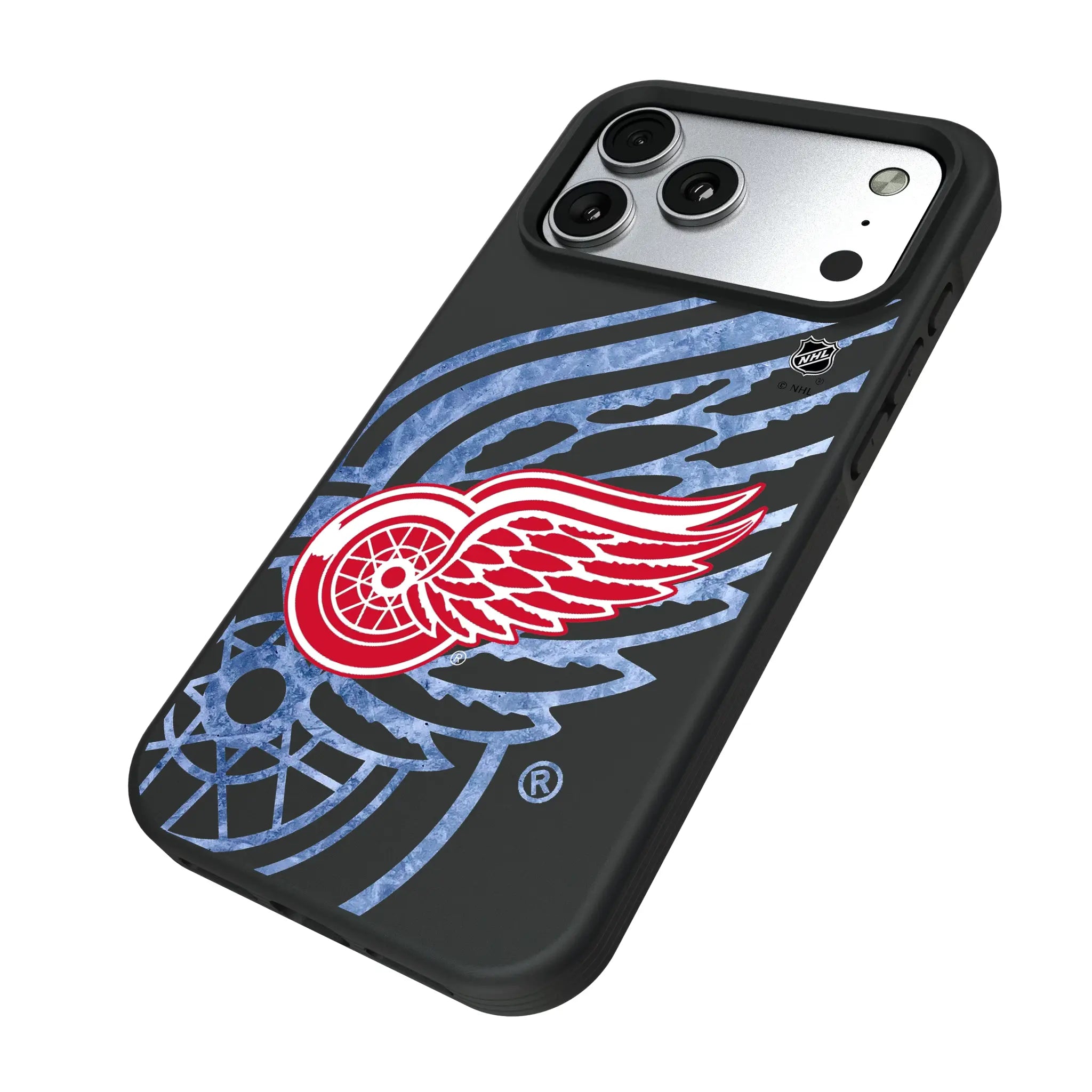 Detroit Red Wings Ice Tilt iPhone Bump Phone Case for Apple iPhone - Isometric View#Device_iPhone 17 Pro Max