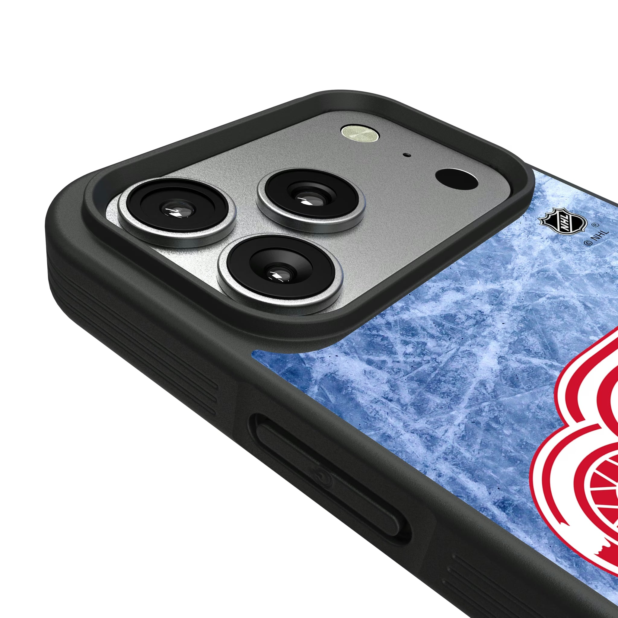 Detroit Red Wings Ice Wordmark iPhone Bump Phone Case for Apple iPhone - Detail#Device_iPhone 17 Pro
