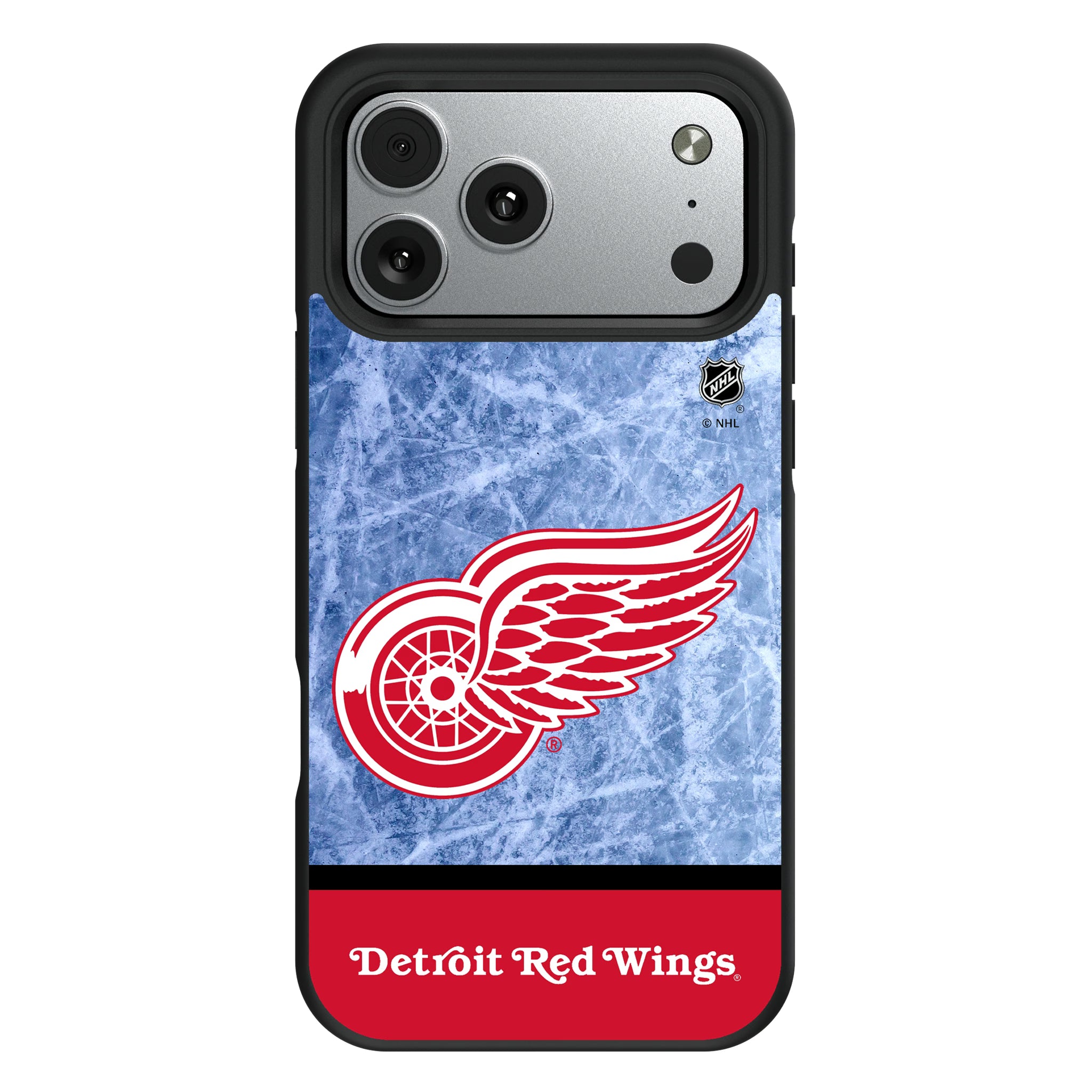 Detroit Red Wings Ice Wordmark iPhone Bump Phone Case for Apple iPhone#Device_iPhone 17 Pro Max