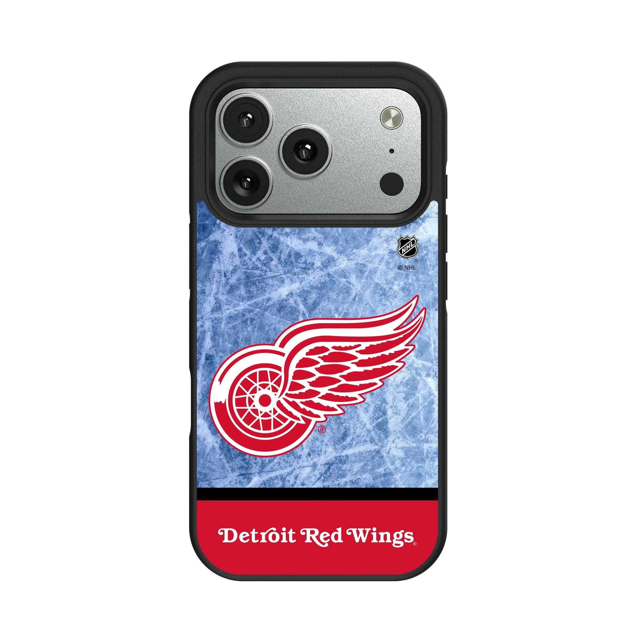 Detroit Red Wings Ice Wordmark iPhone Bump Phone Case for Apple iPhone#Device_iPhone 17 Pro