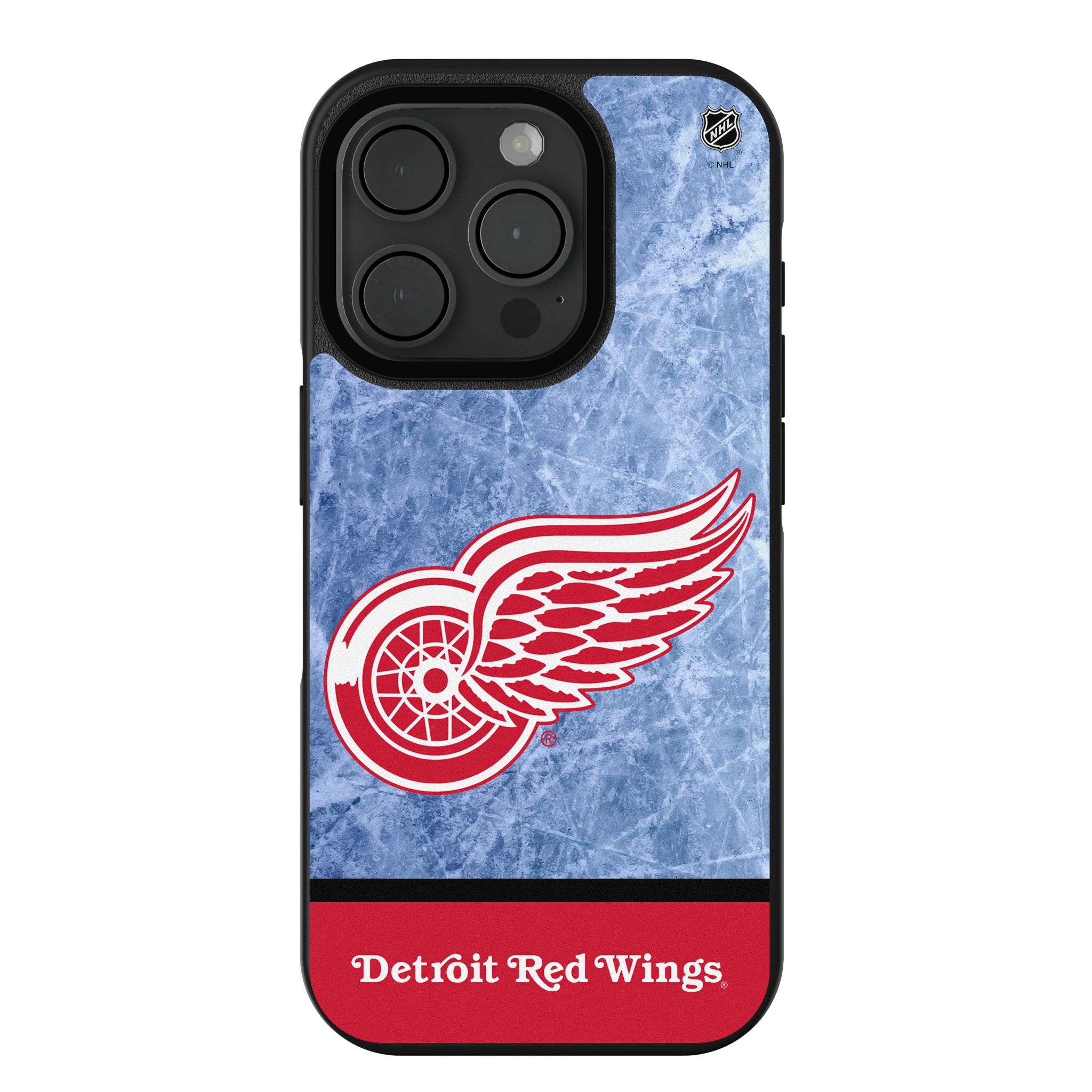 Detroit Red Wings Ice Wordmark iPhone Bump Phone Case for Apple iPhone