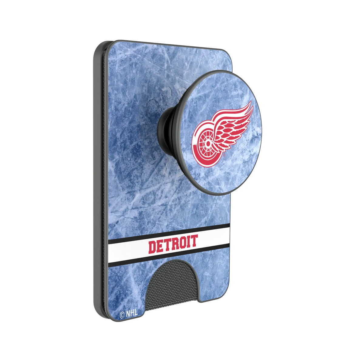 Detroit Red Wings Ice Wordmark Popsockets Wallet Magnetic