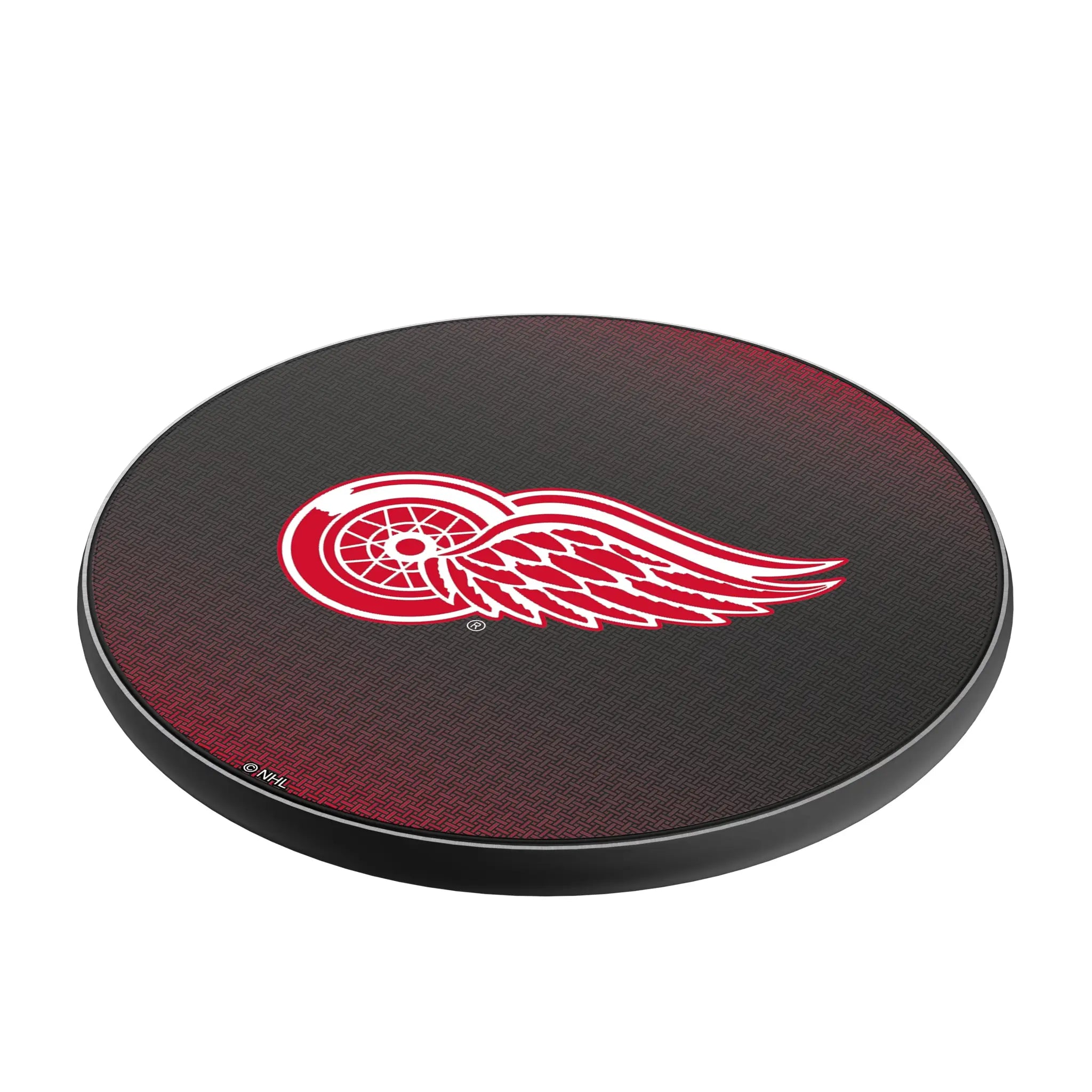 Detroit Red Wings Linen 15-Watt Wireless Charger - Isometric View