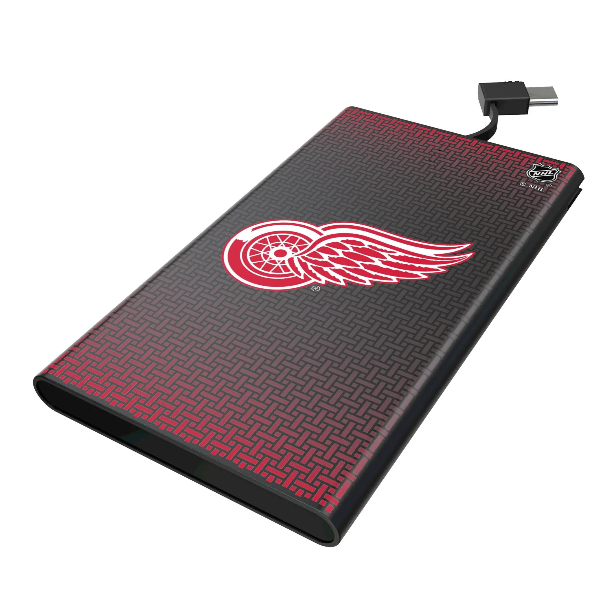 Detroit Red Wings Linen 5000mAh Flat Power Bank