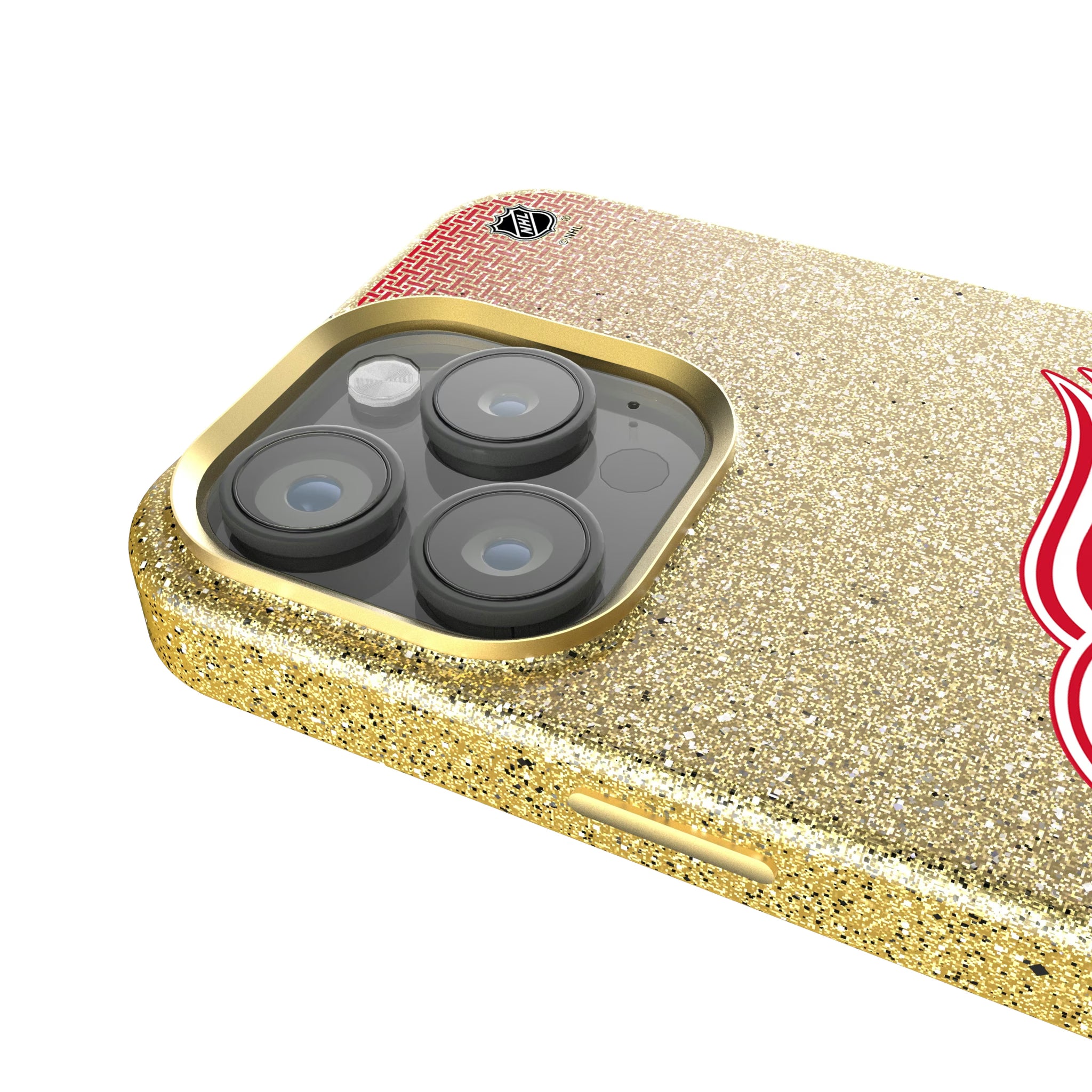 Detroit Red Wings Linen iPhone Bling Phone Case for Apple iPhone - Detail