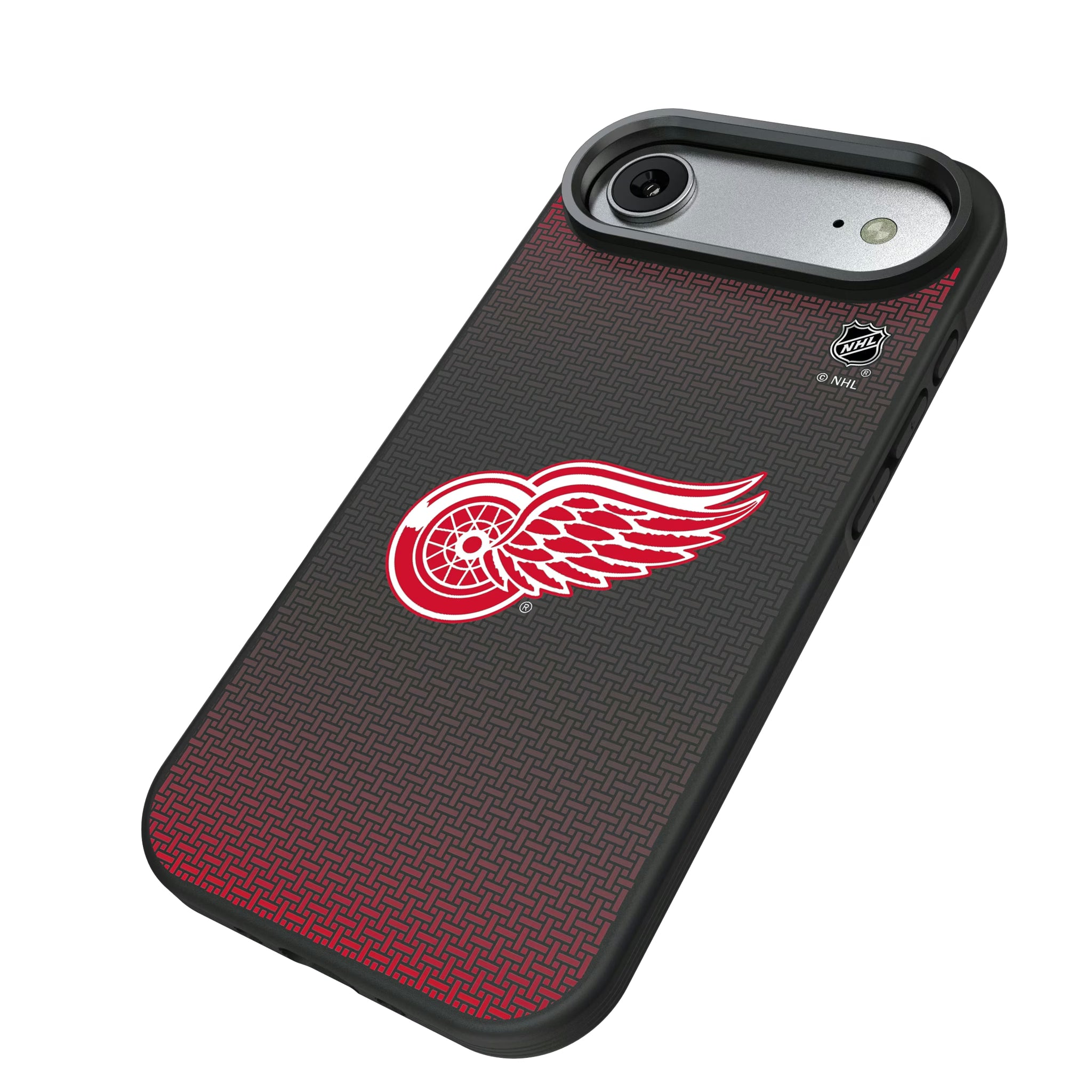 Detroit Red Wings Linen iPhone Bump Phone Case for Apple iPhone - Isometric View#Device_iPhone Air