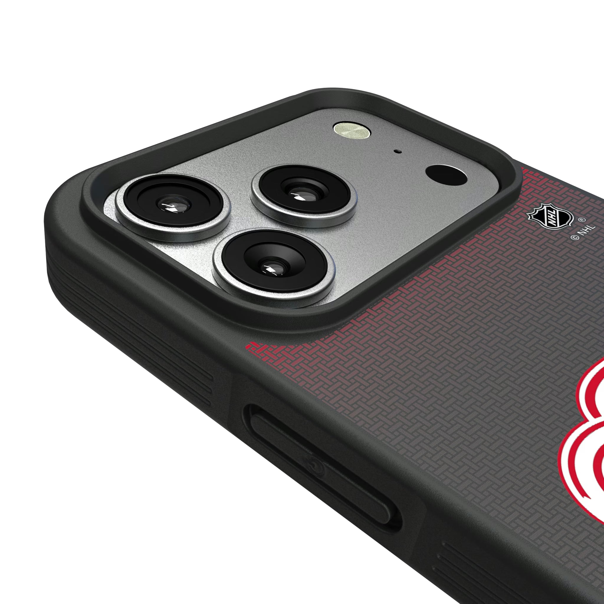 Detroit Red Wings Linen iPhone Bump Phone Case for Apple iPhone - Detail#Device_iPhone 17 Pro