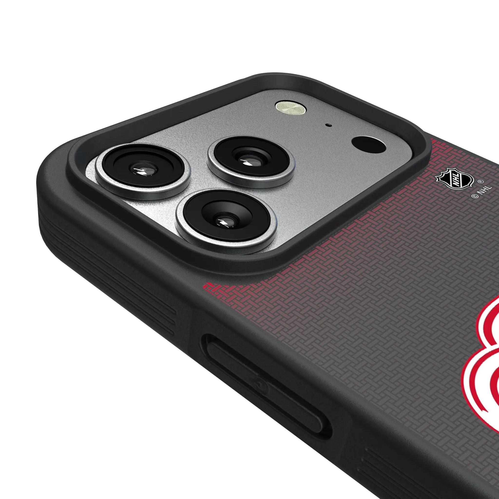 Detroit Red Wings Linen iPhone Bump Phone Case for Apple iPhone - Detail#Device_iPhone 17 Pro