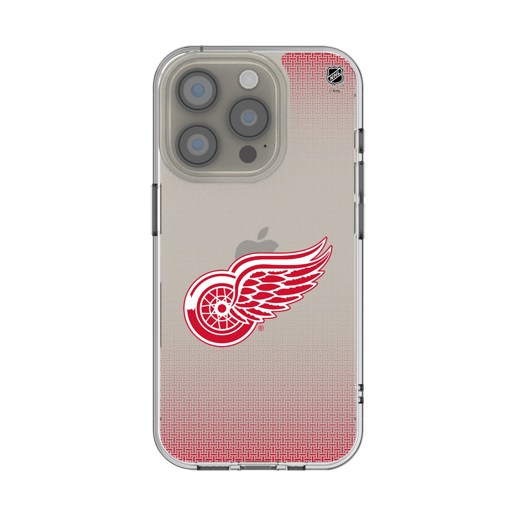 Detroit Red Wings Linen iPhone Clear Phone Case for Apple iPhone