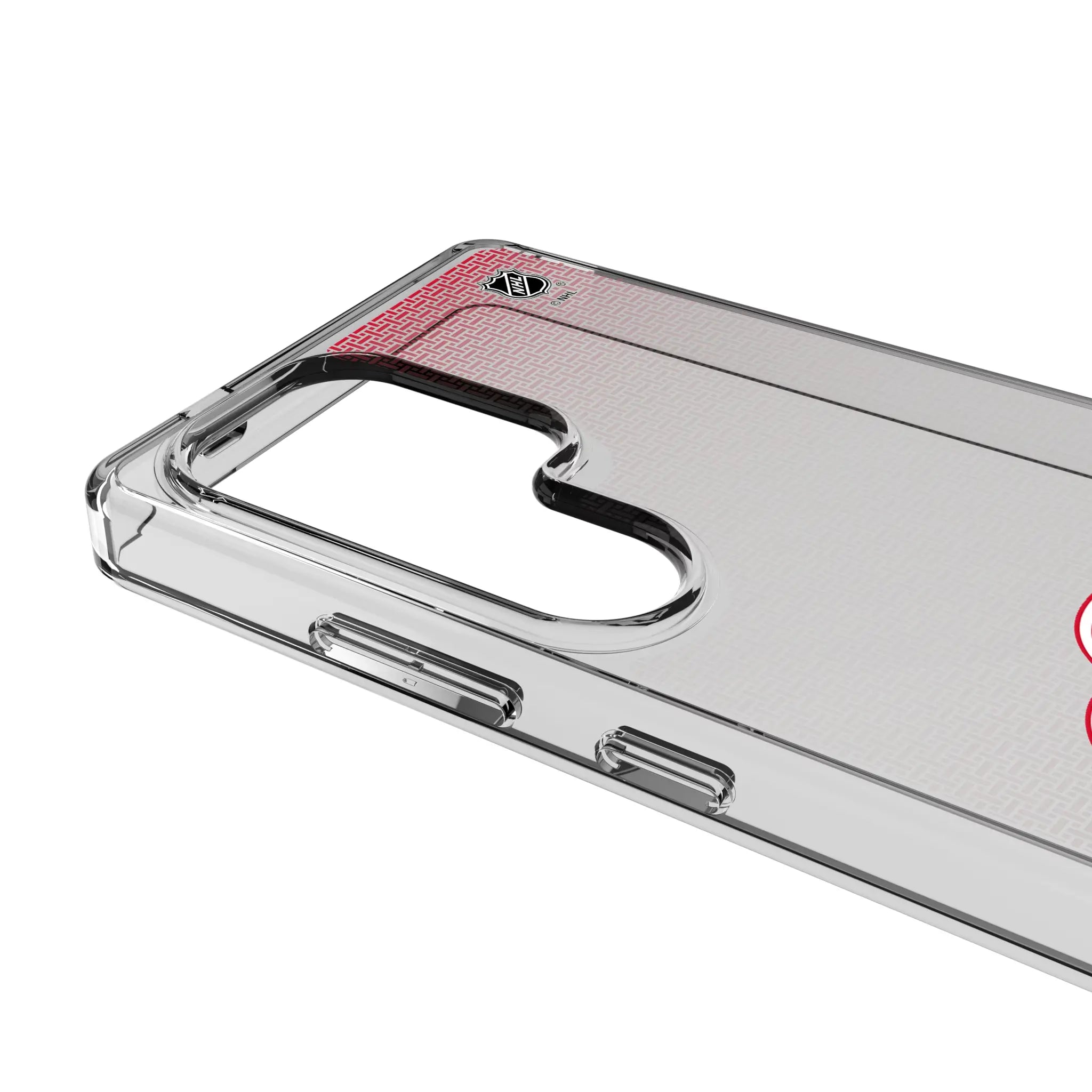 Detroit Red Wings Linen Galaxy Clear Phone Case for Samsung Galaxy - Detail#Device_Galaxy S25 Ultra
