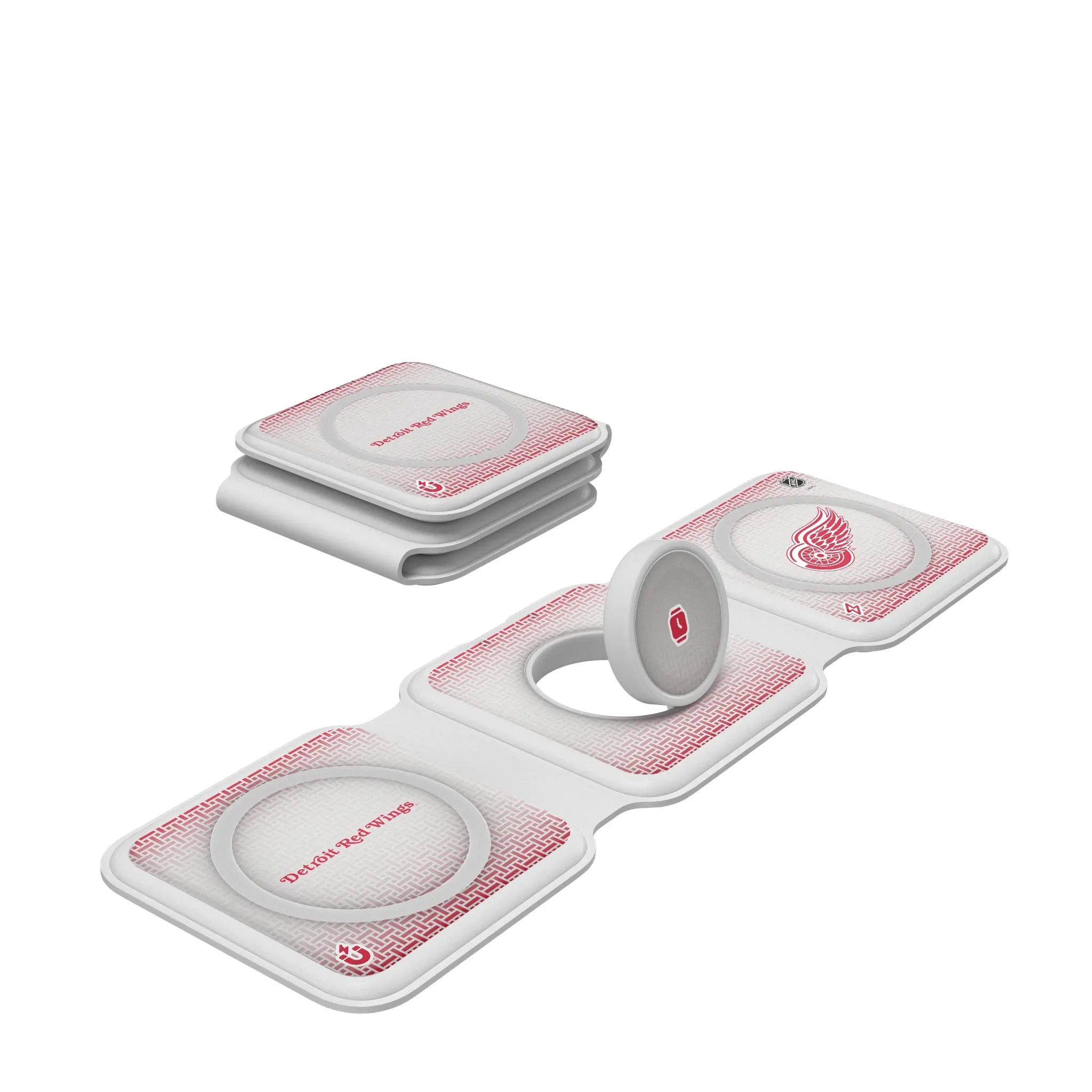 Detroit Red Wings Linen Foldable 3 in 1 Charger