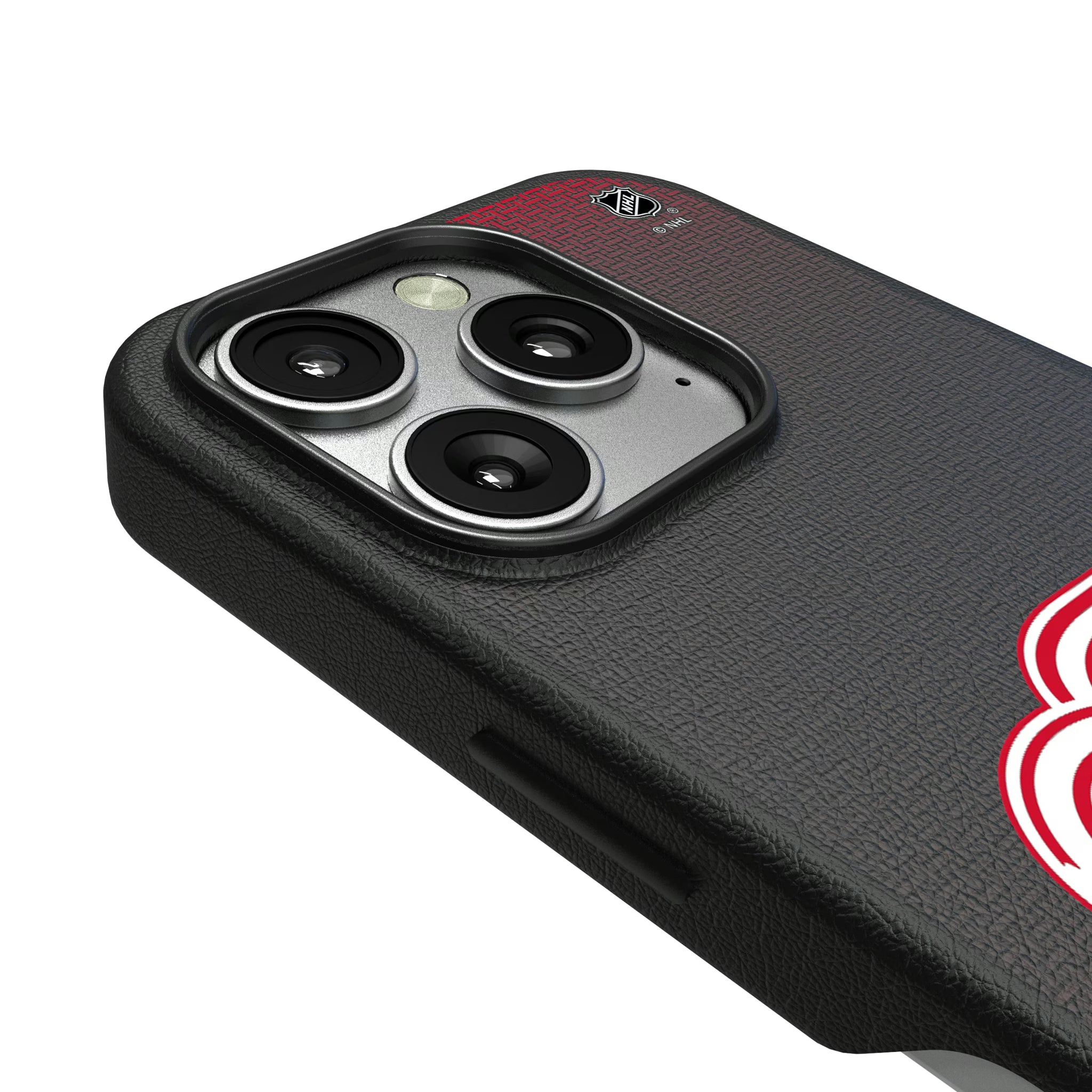 Detroit Red Wings Linen iPhone MagSafe Compatible Phone Case for Apple iPhone - Detail