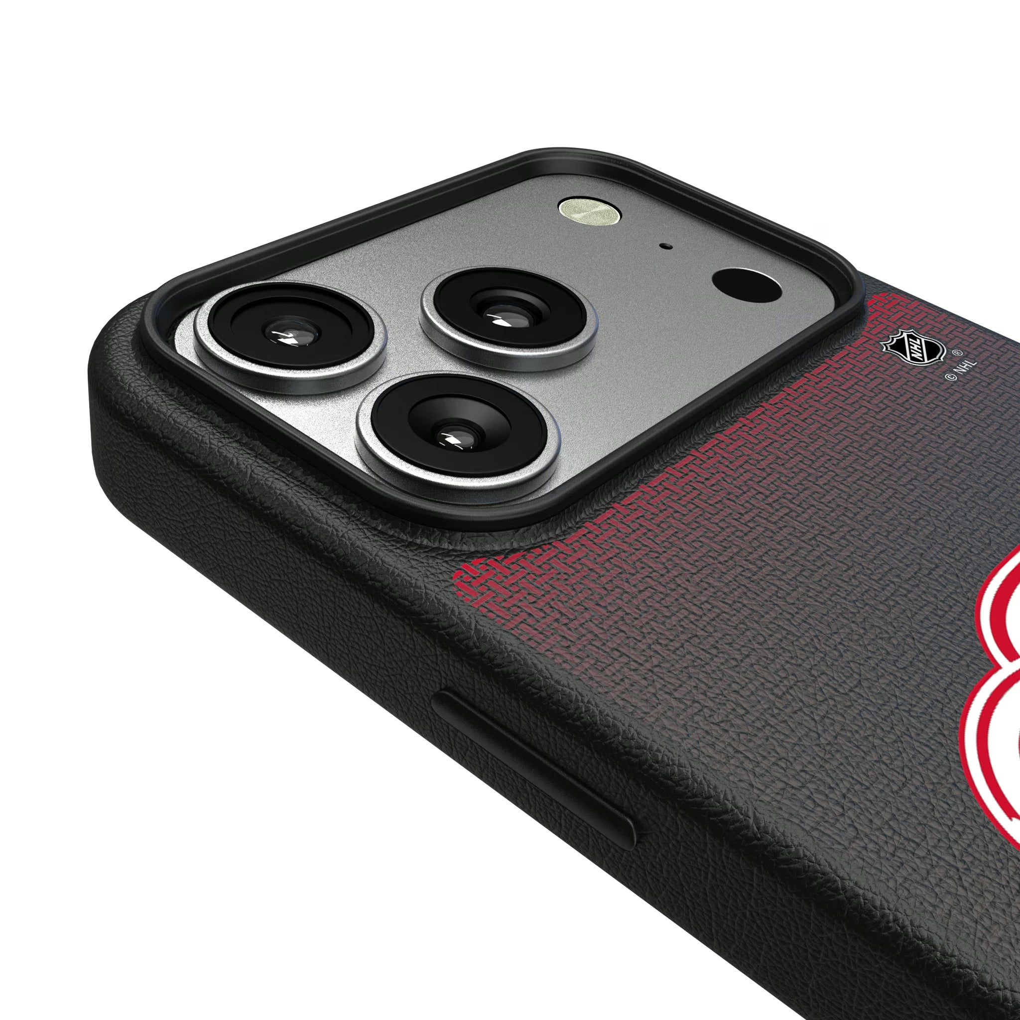 Detroit Red Wings Linen iPhone MagSafe Compatible Phone Case for Apple iPhone - Detail#Device_iPhone 17 Pro