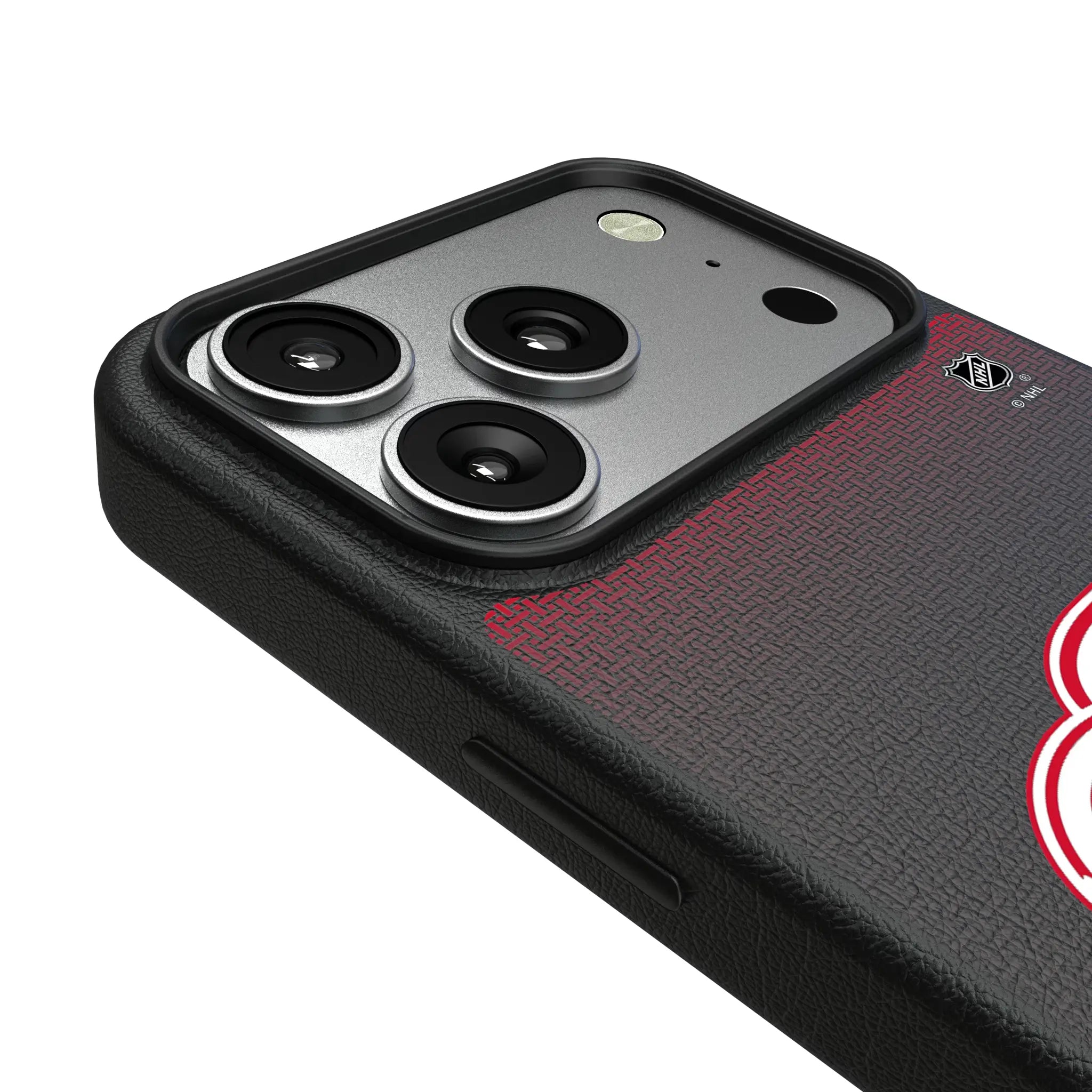 Detroit Red Wings Linen iPhone MagSafe Compatible Phone Case for Apple iPhone - Detail#Device_iPhone 17 Pro