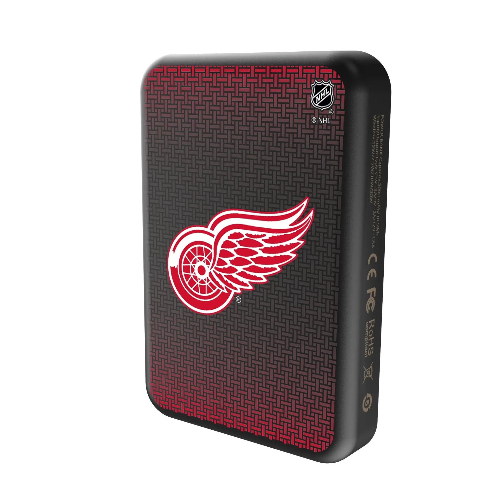 Detroit Red Wings Linen Wireless Mag Power Bank