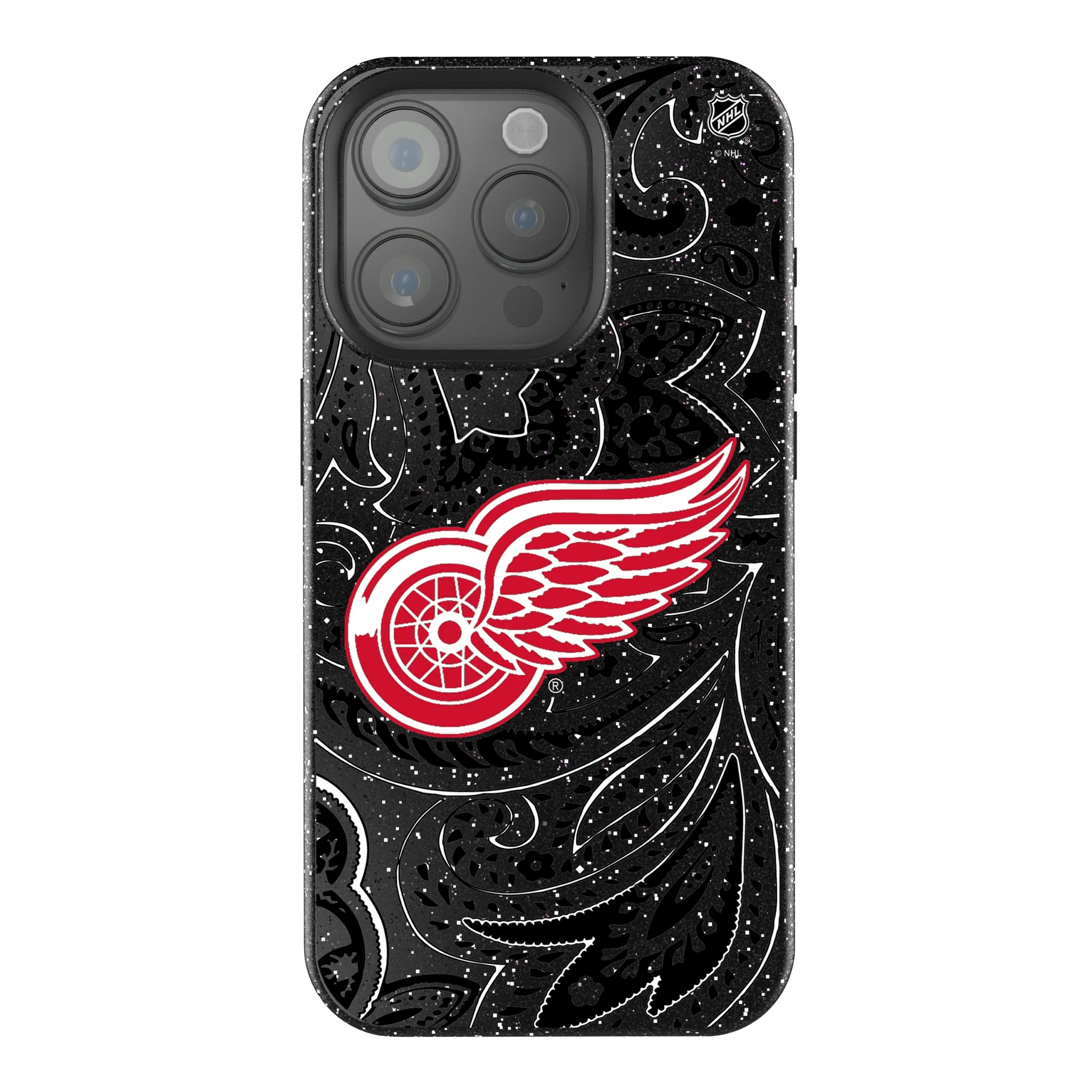 Detroit Red Wings Paisley iPhone Bling Phone Case for Apple iPhone