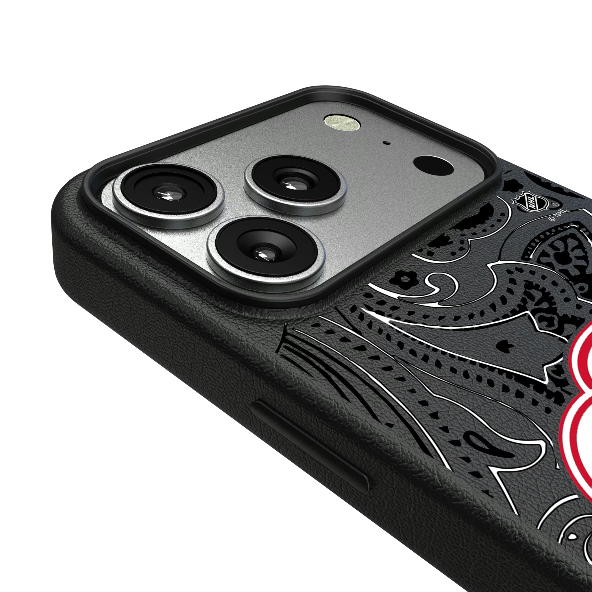 Detroit Red Wings Paisley iPhone MagSafe Compatible Phone Case for Apple iPhone - Detail#Device_iPhone 17 Pro