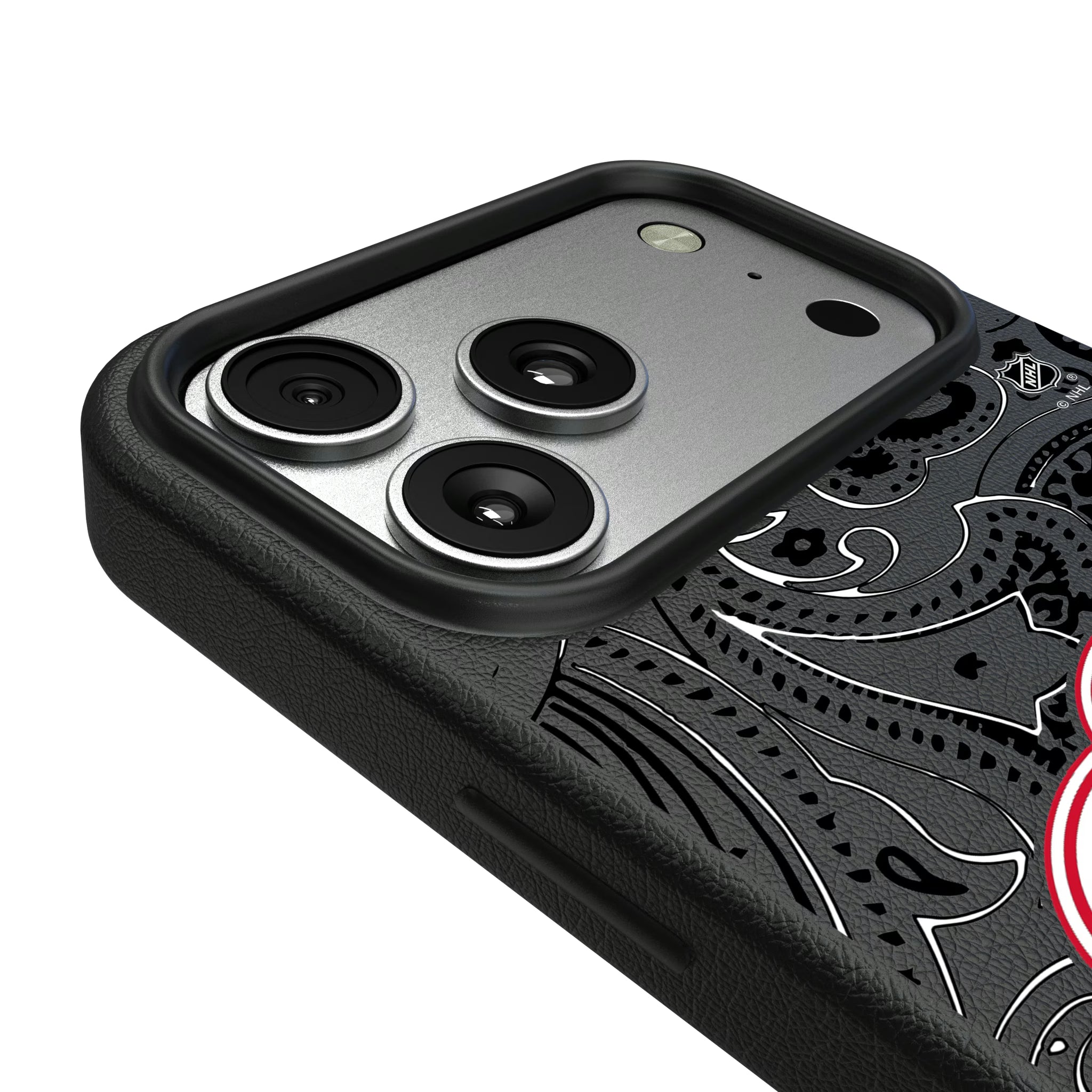 Detroit Red Wings Paisley iPhone MagSafe Compatible Phone Case for Apple iPhone - Detail#Device_iPhone 17 Pro Max