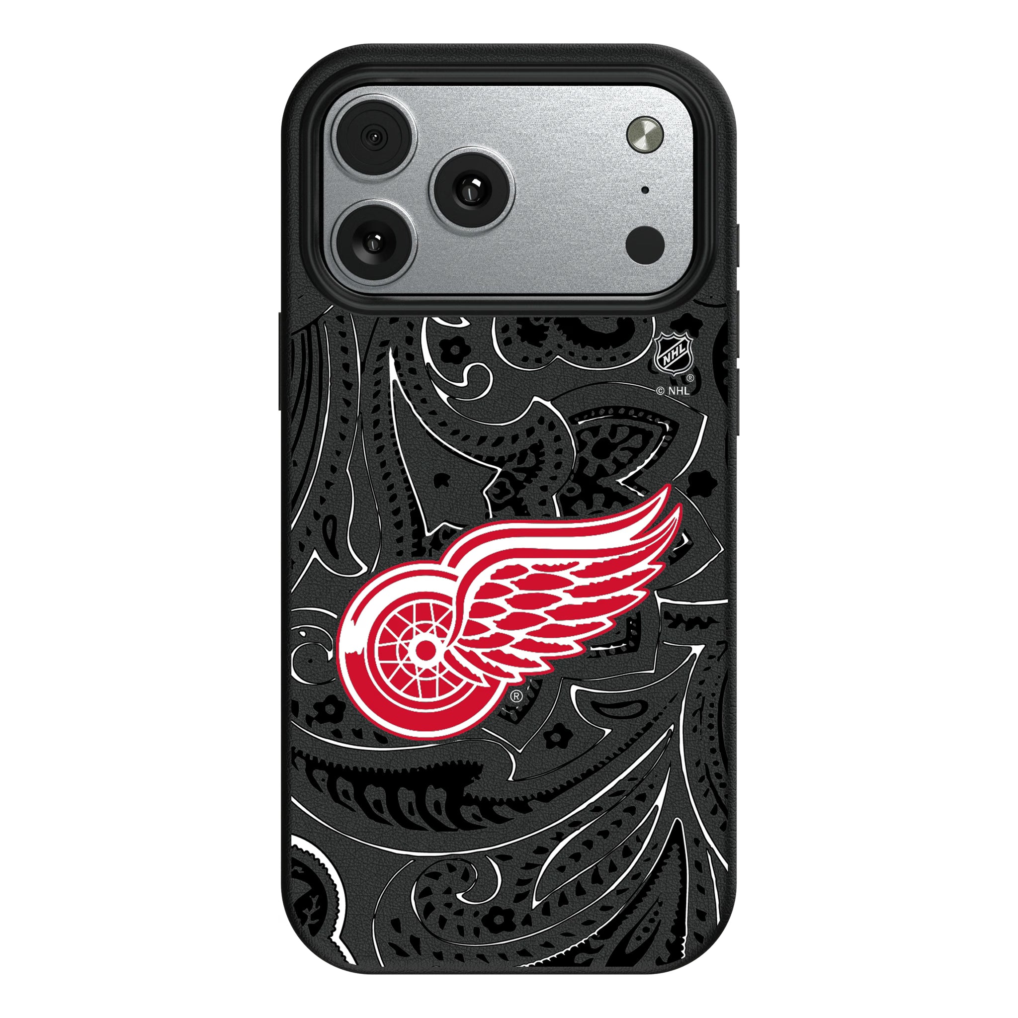 Detroit Red Wings Paisley iPhone MagSafe Compatible Phone Case for Apple iPhone#Device_iPhone 17 Pro Max
