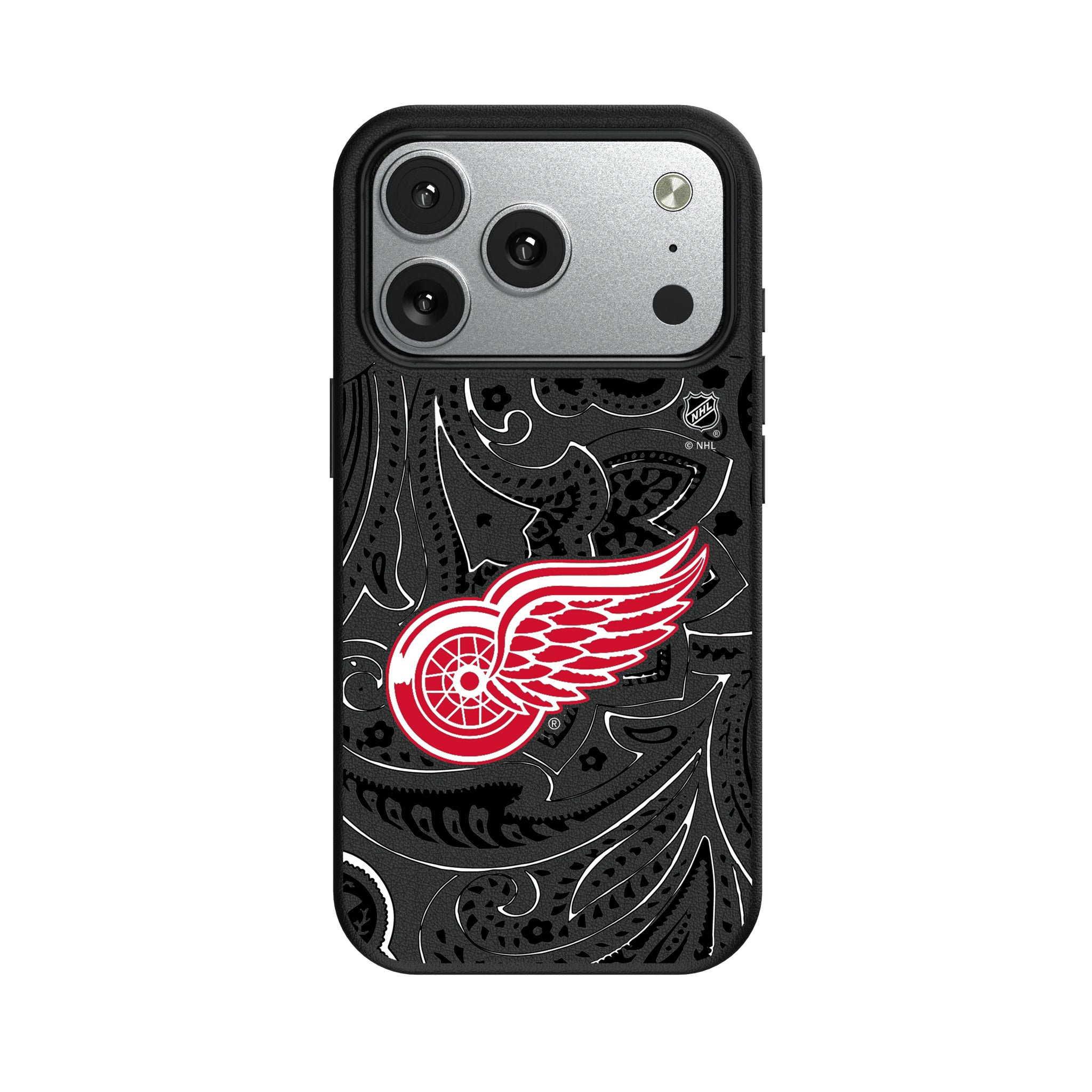 Detroit Red Wings Paisley iPhone MagSafe Compatible Phone Case for Apple iPhone#Device_iPhone 17 Pro