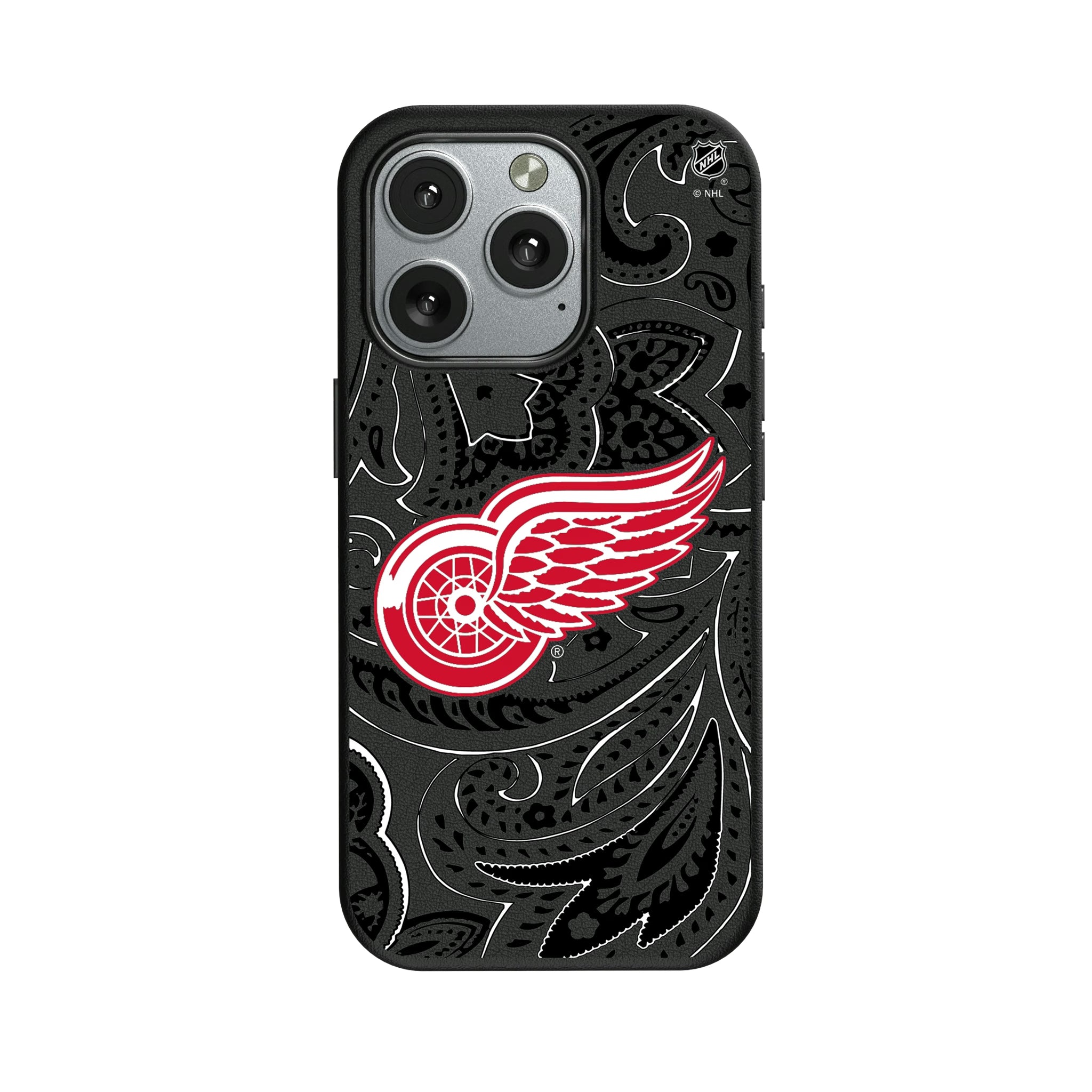 Detroit Red Wings Paisley iPhone MagSafe Compatible Phone Case for Apple iPhone