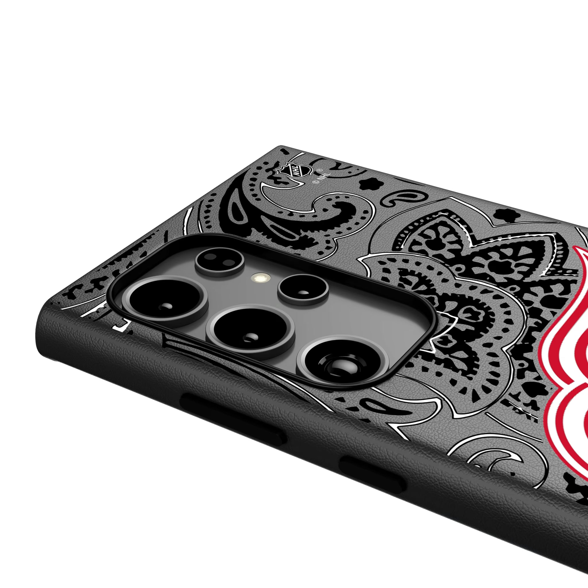 Detroit Red Wings Paisley Galaxy MagSafe Compatible Phone Case for Samsung Galaxy - Detail