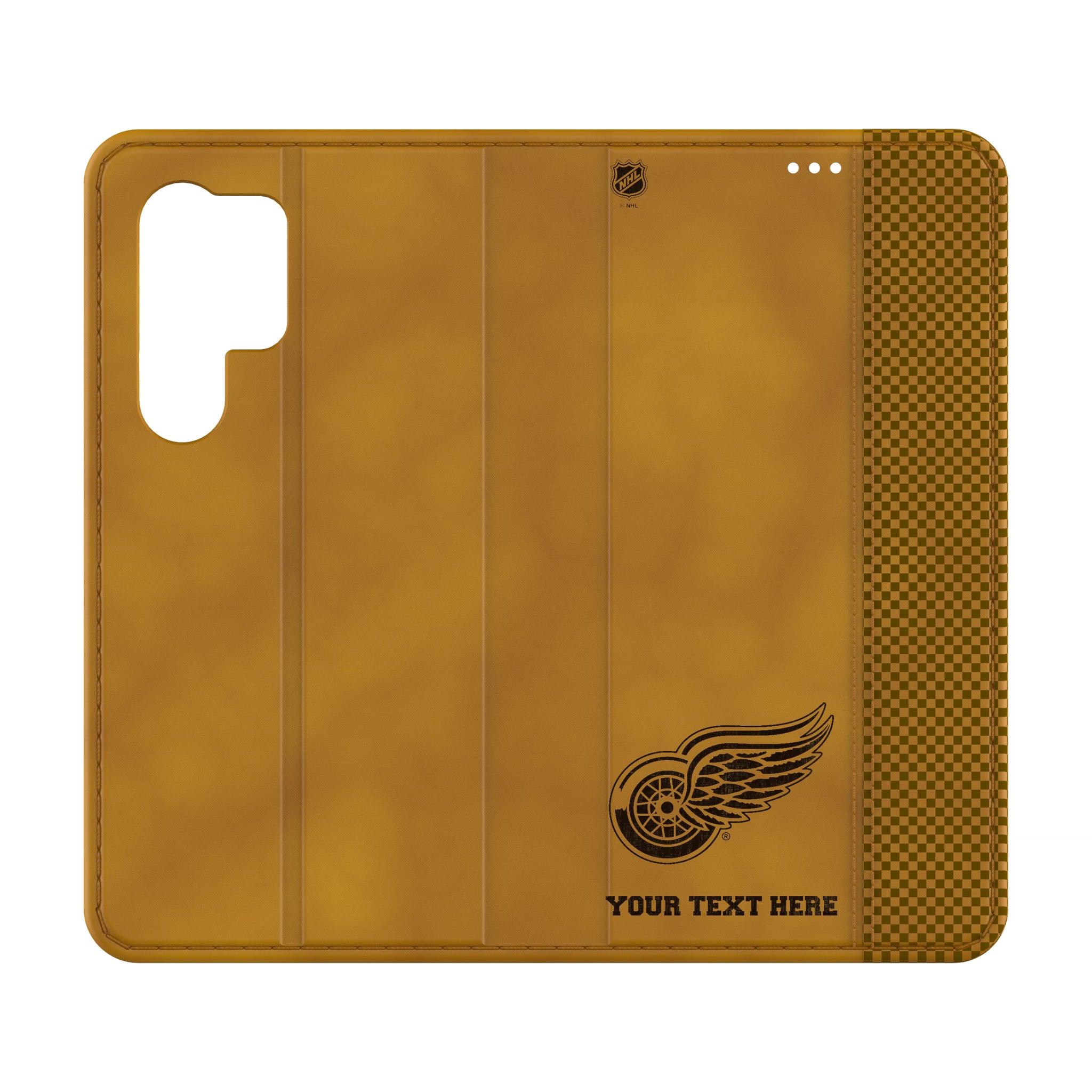 Detroit Red Wings Personalized Burn Galaxy Folio Phone Case for Samsung Galaxy