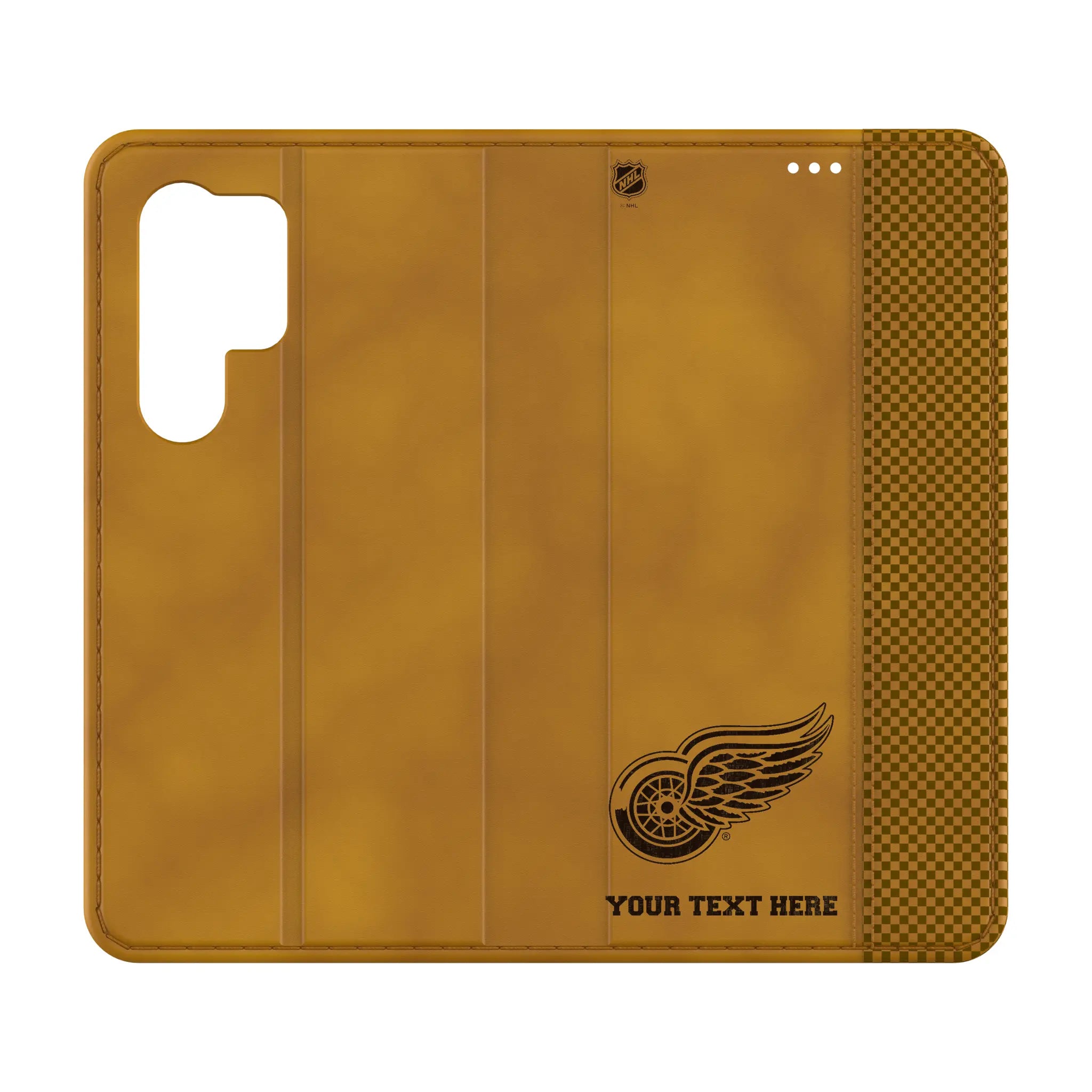 Detroit Red Wings Personalized Burn Galaxy Folio Phone Case for Samsung Galaxy
