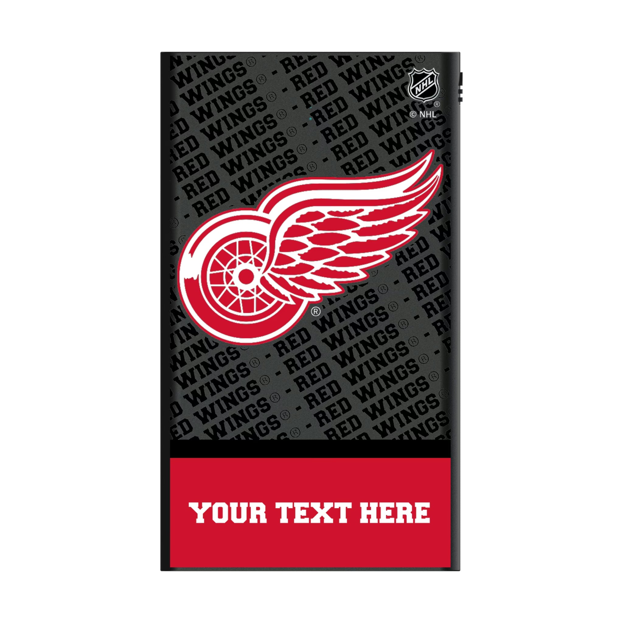 Detroit Red Wings Personalized EndZone Plus 5000mAh Flat Powerbank