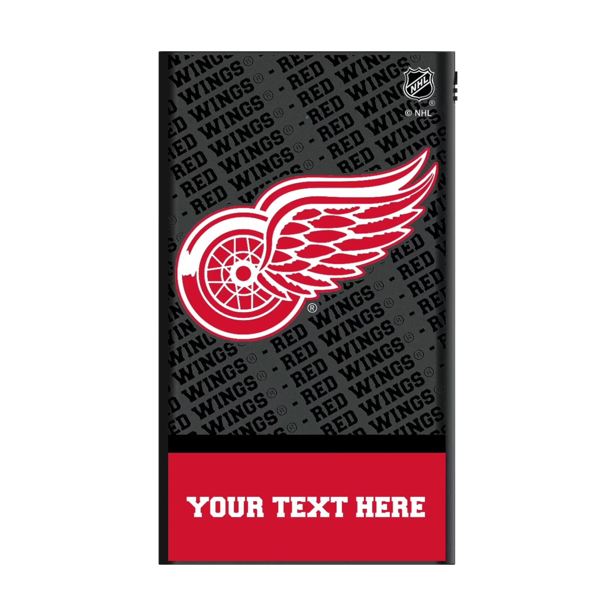 Detroit Red Wings Personalized EndZone Plus 5000mAh Flat Power Bank