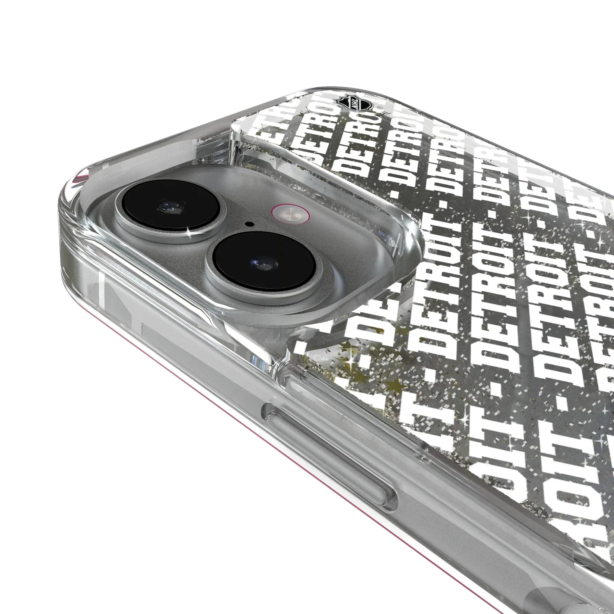 Detroit Red Wings Personalized EndZone Plus iPhone Glitter Phone Case for Apple iPhone - Detail