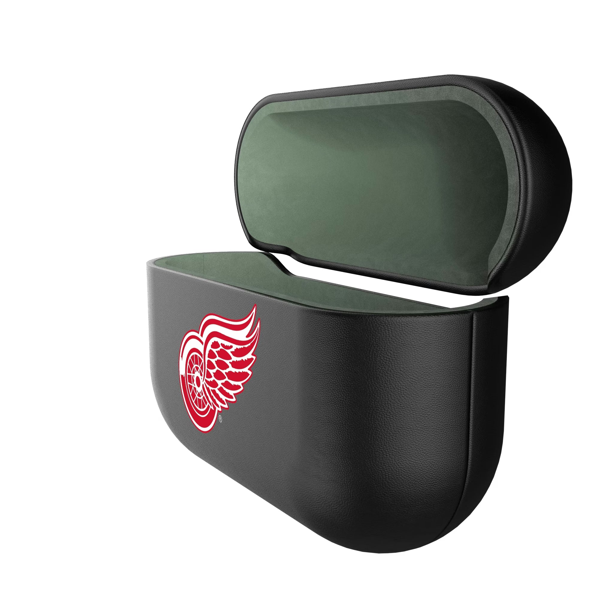 Detroit Red Wings Personalized Insignia AirPods AirPod Case Cover - Isometric View#Device_AirPods Pro 1st Gen