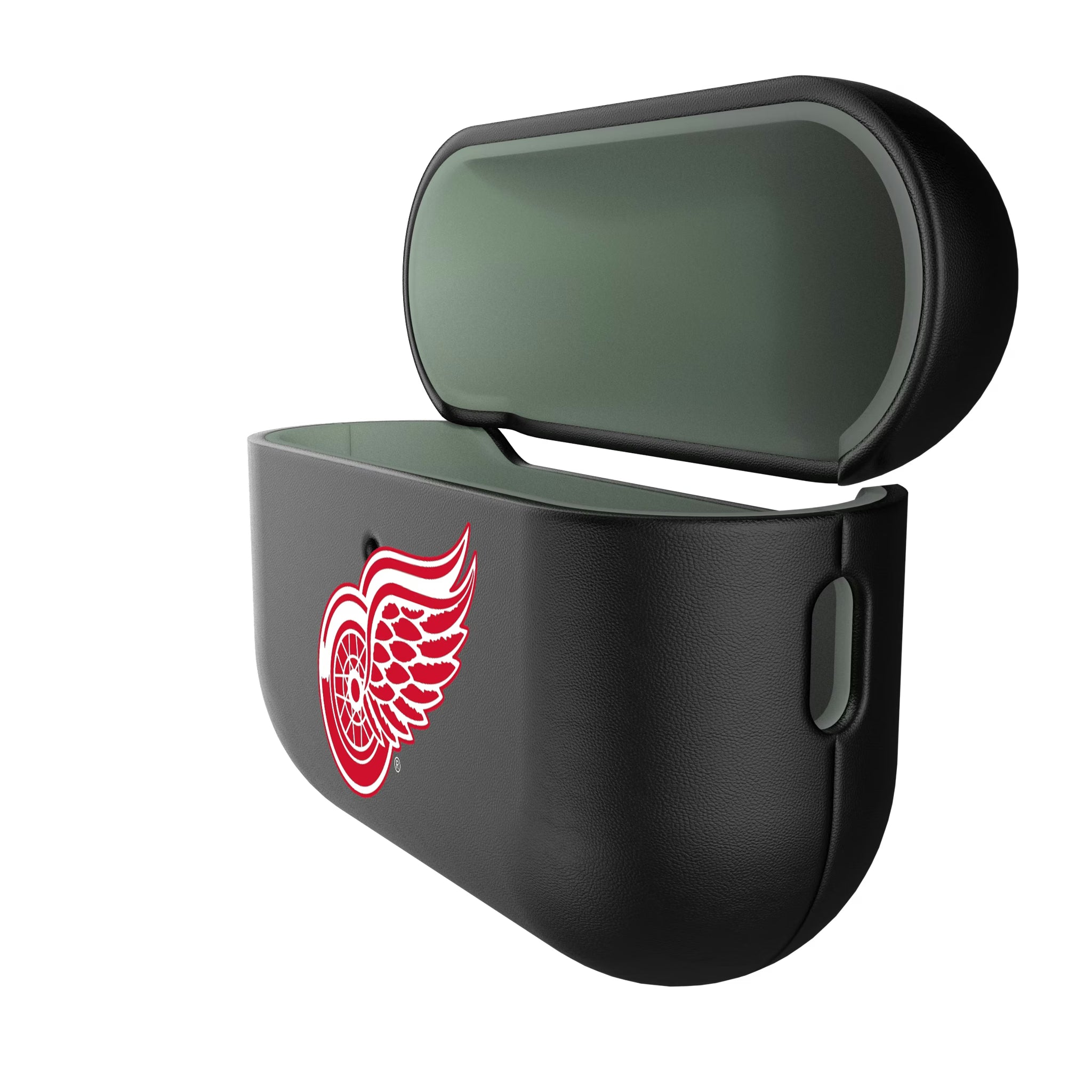 Detroit Red Wings Personalized Insignia AirPods AirPod Case Cover - Isometric View#Device_AirPods Pro 3