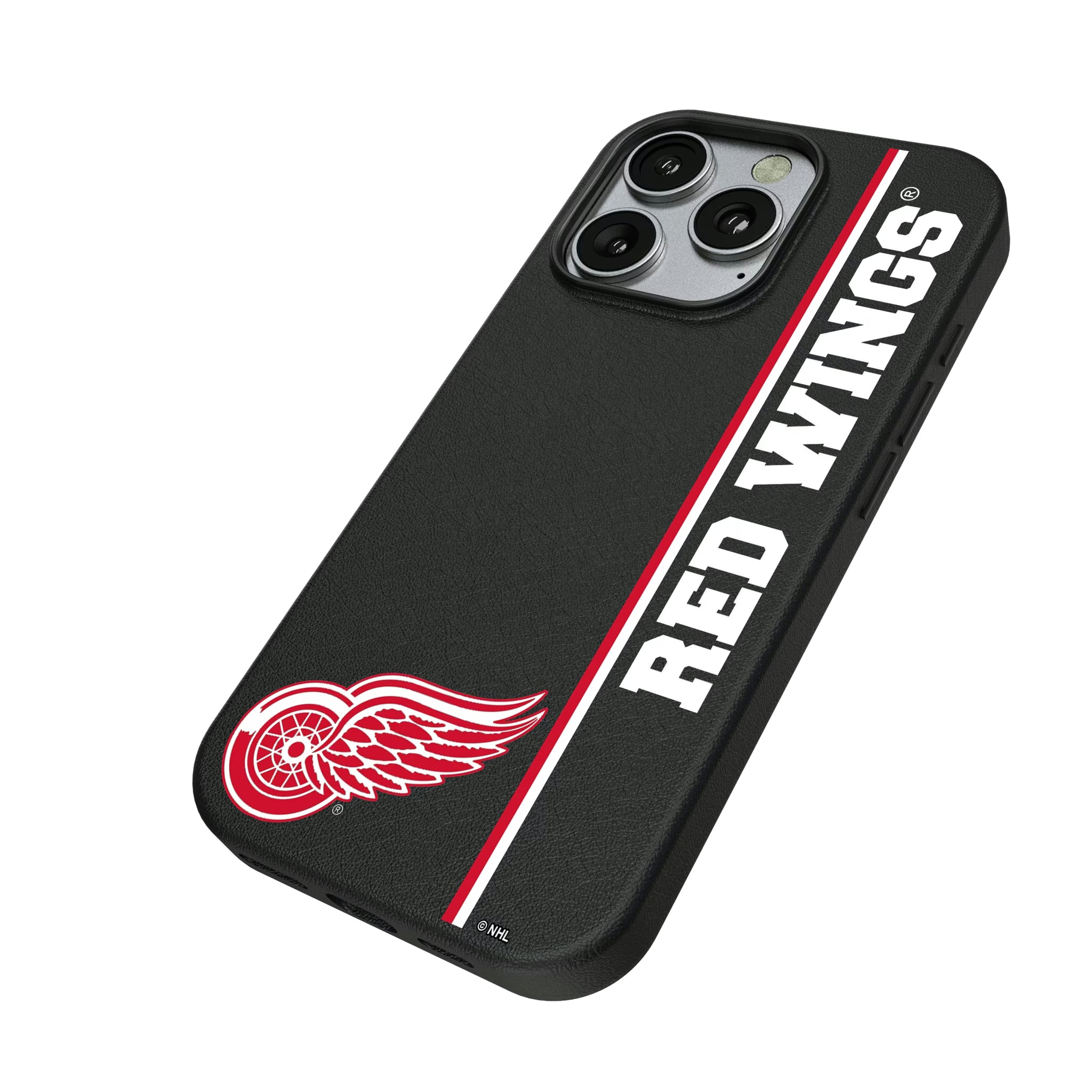 Detroit Red Wings Personalized Sidebard iPhone MagSafe Compatible Phone Case for Apple iPhone - Isometric View