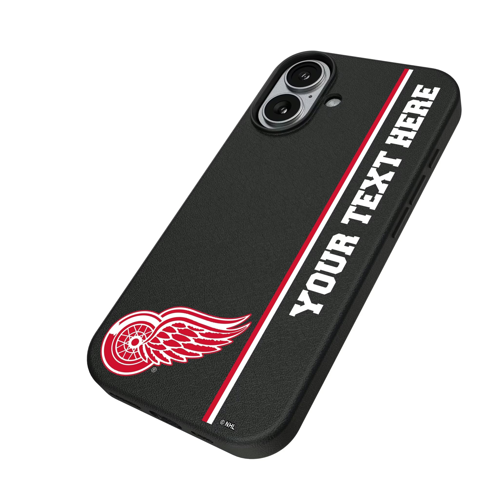 Detroit Red Wings Personalized Sidebard iPhone MagSafe Compatible Phone Case for Apple iPhone - Isometric View#Device_iPhone 17