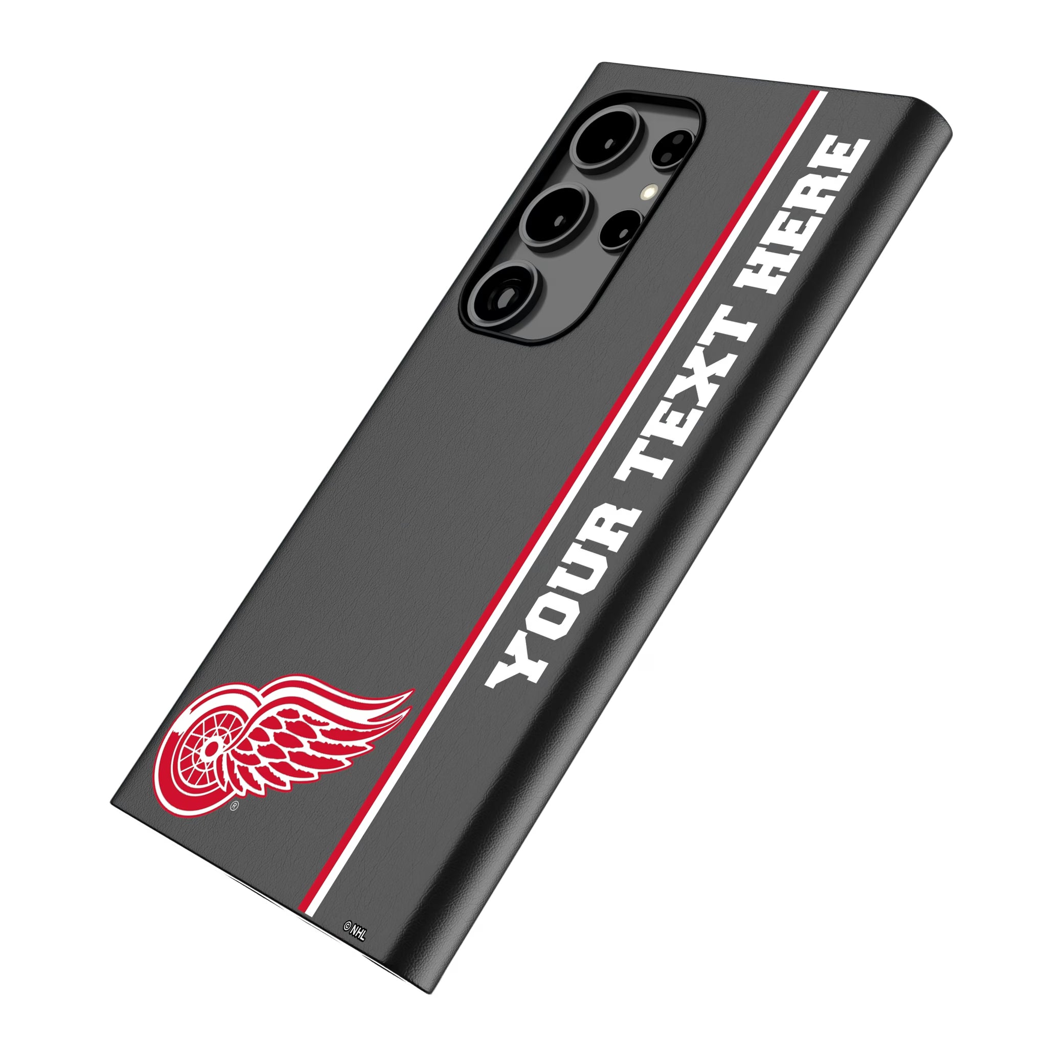 Detroit Red Wings Personalized Sidebard Galaxy MagSafe Compatible Phone Case for Samsung Galaxy - Isometric View
