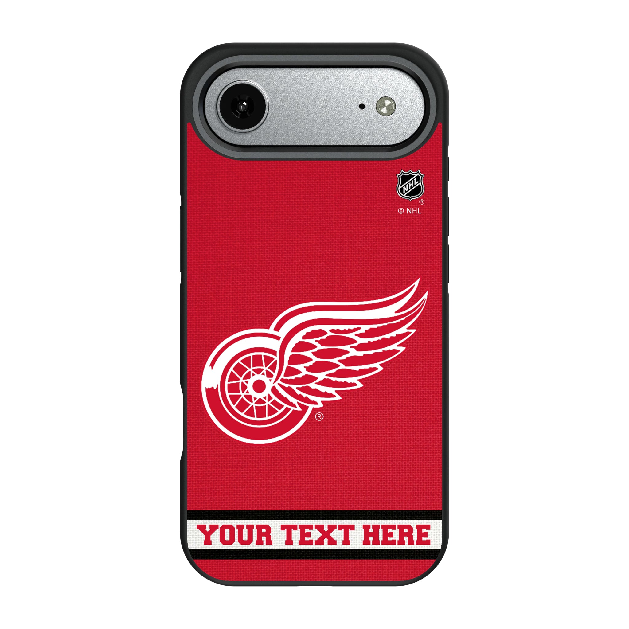 Detroit Red Wings Personalized Stripe iPhone Bump Phone Case for Apple iPhone#Device_iPhone Air