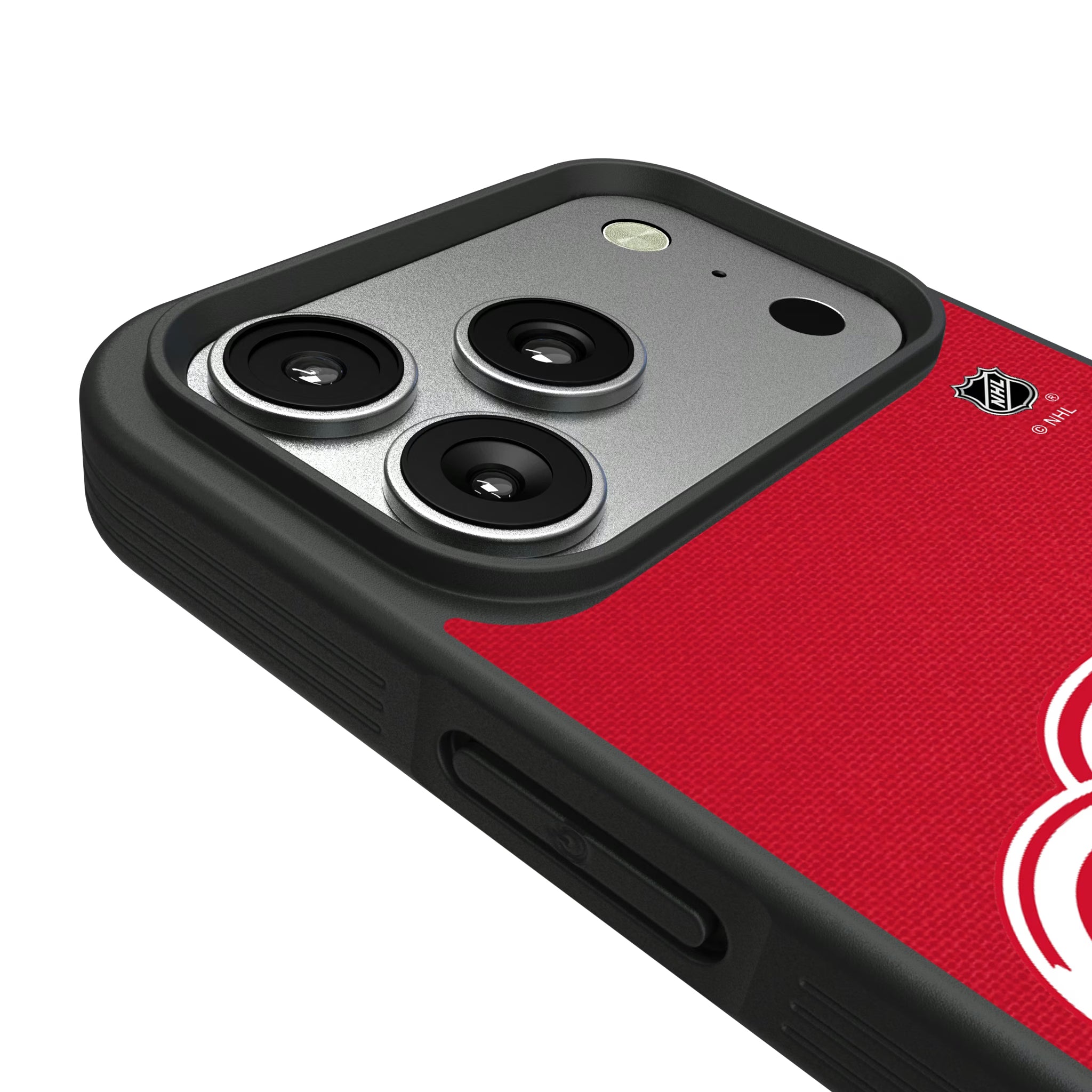 Detroit Red Wings Personalized Stripe iPhone Bump Phone Case for Apple iPhone - Detail#Device_iPhone 17 Pro