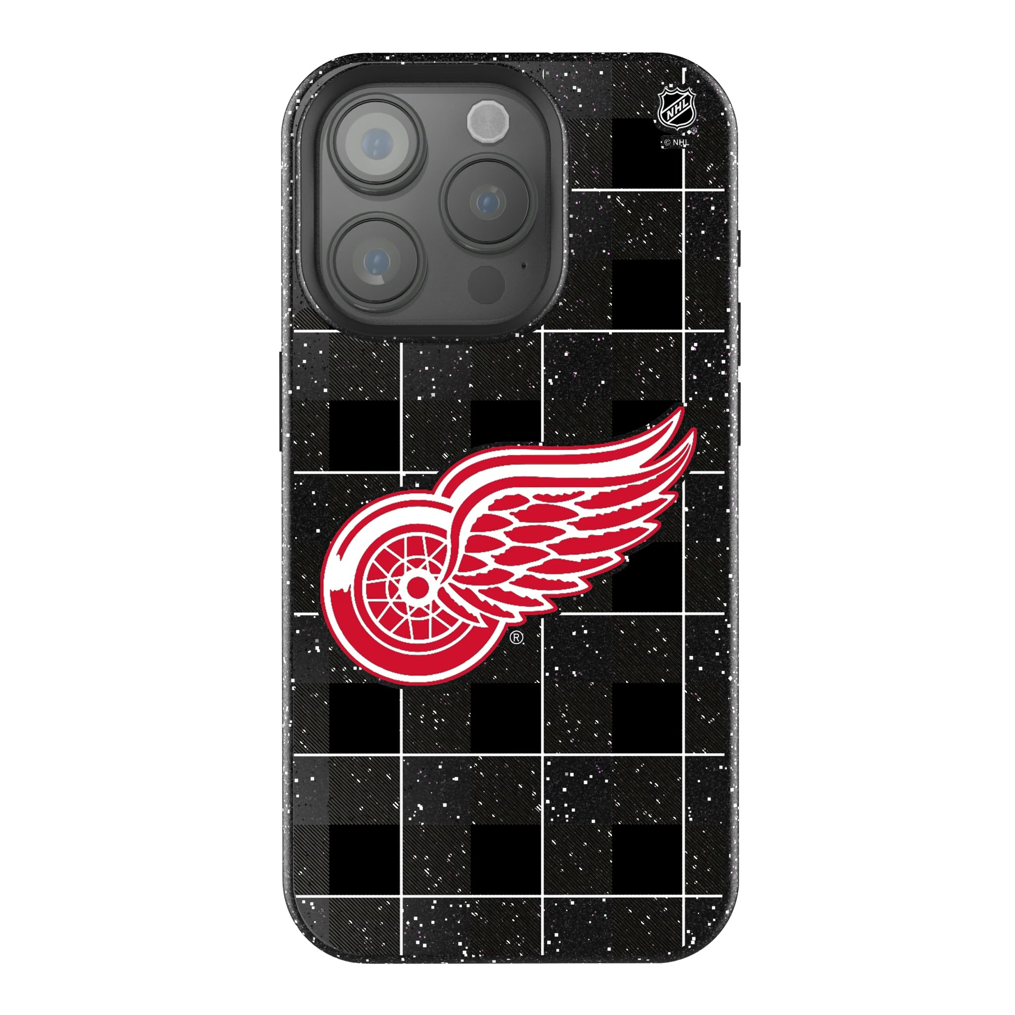 Detroit Red Wings Plaid iPhone Bling Phone Case for Apple iPhone