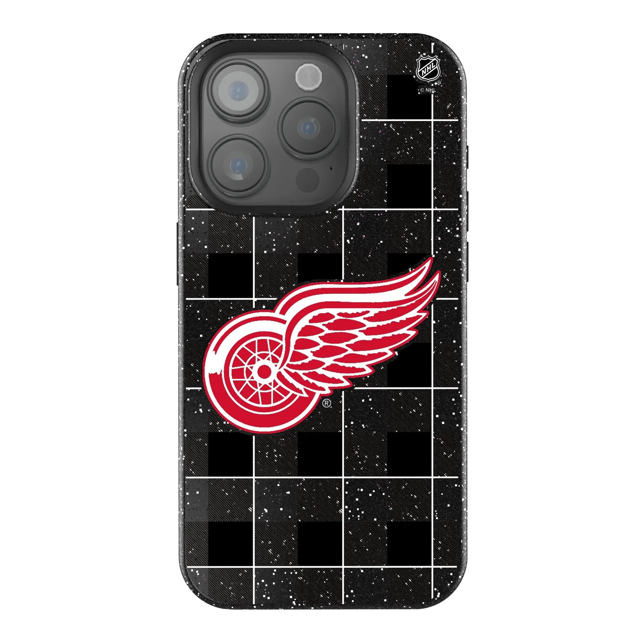 Detroit Red Wings Plaid iPhone Bling Phone Case for Apple iPhone