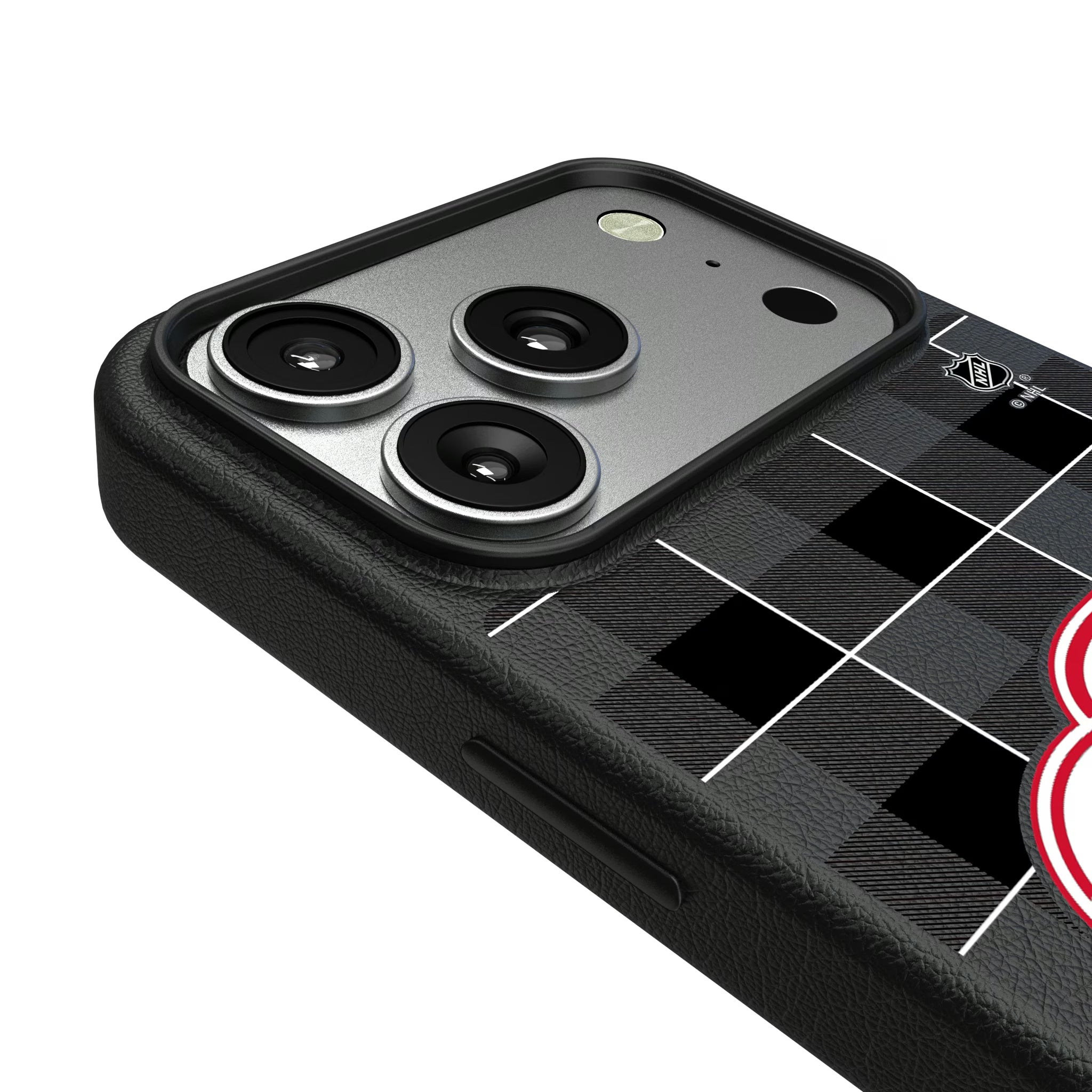 Detroit Red Wings Plaid iPhone MagSafe Compatible Phone Case for Apple iPhone - Detail#Device_iPhone 17 Pro