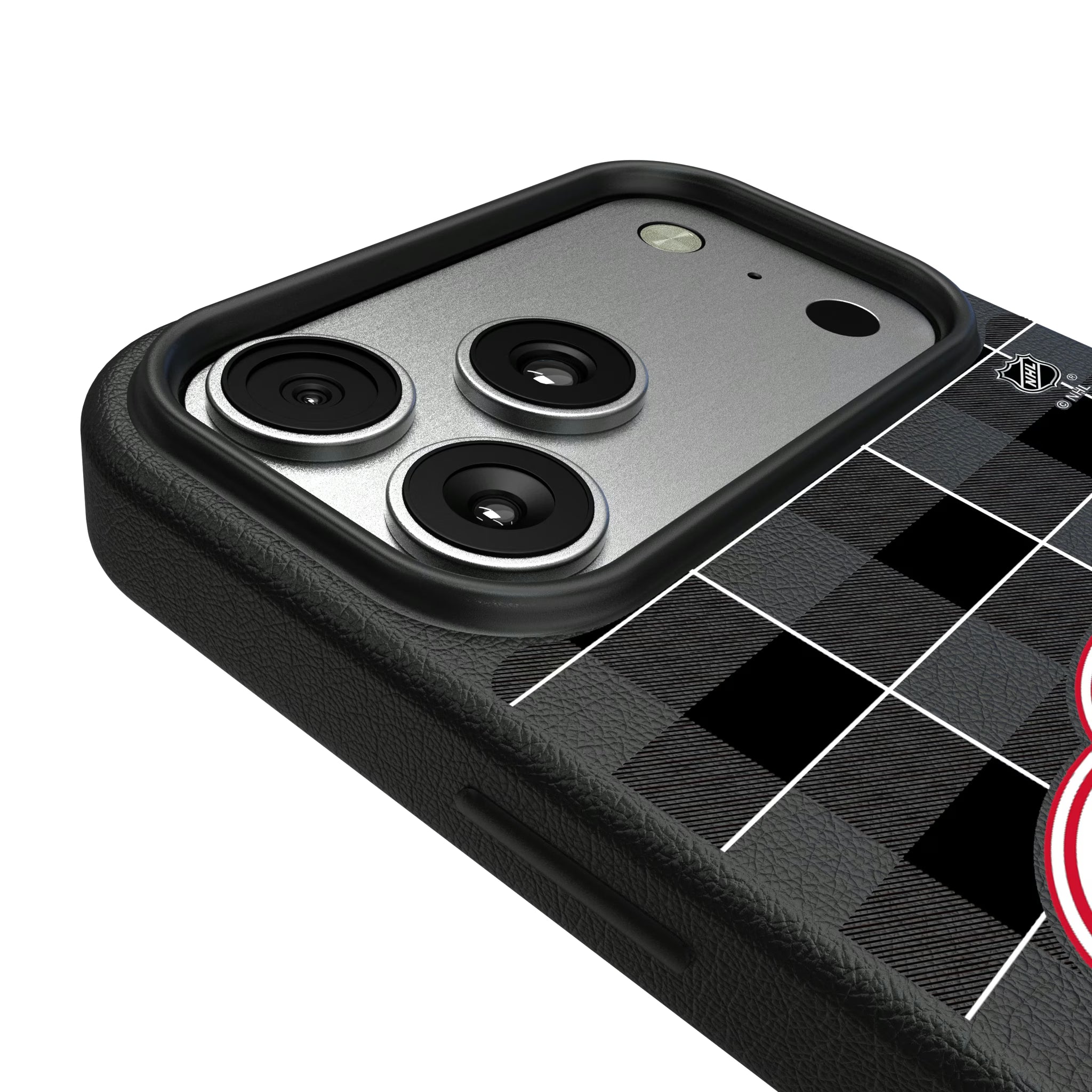 Detroit Red Wings Plaid iPhone MagSafe Compatible Phone Case for Apple iPhone - Detail#Device_iPhone 17 Pro Max