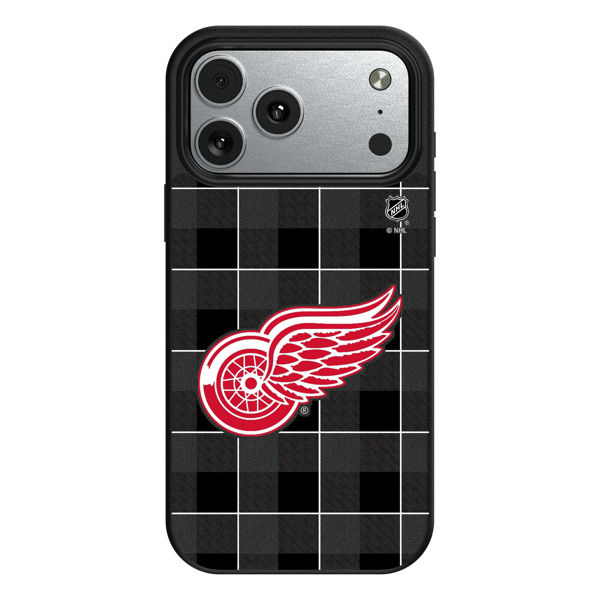 Detroit Red Wings Plaid iPhone MagSafe Compatible Phone Case for Apple iPhone#Device_iPhone 17 Pro Max