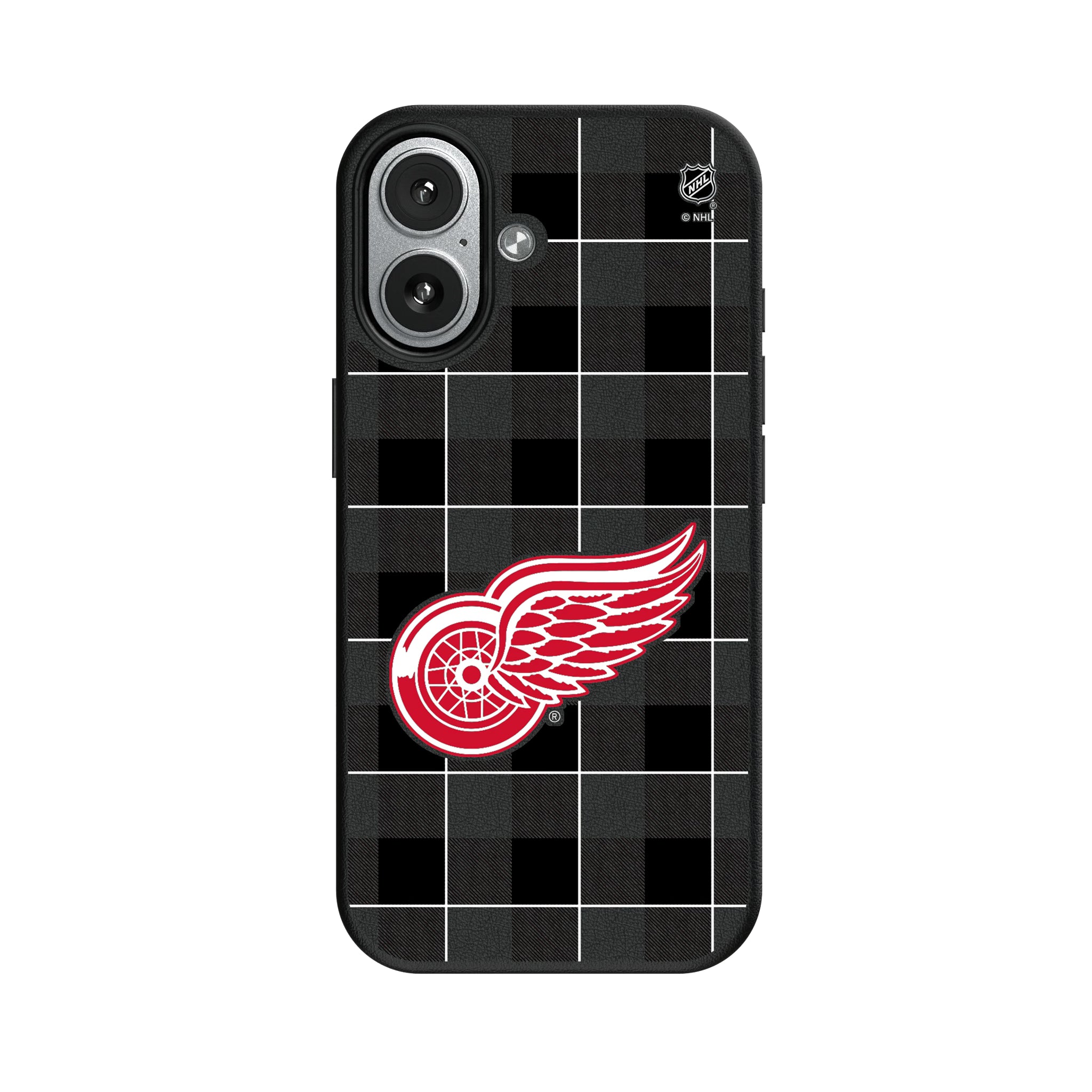 Detroit Red Wings Plaid iPhone MagSafe Compatible Phone Case for Apple iPhone#Device_iPhone 17