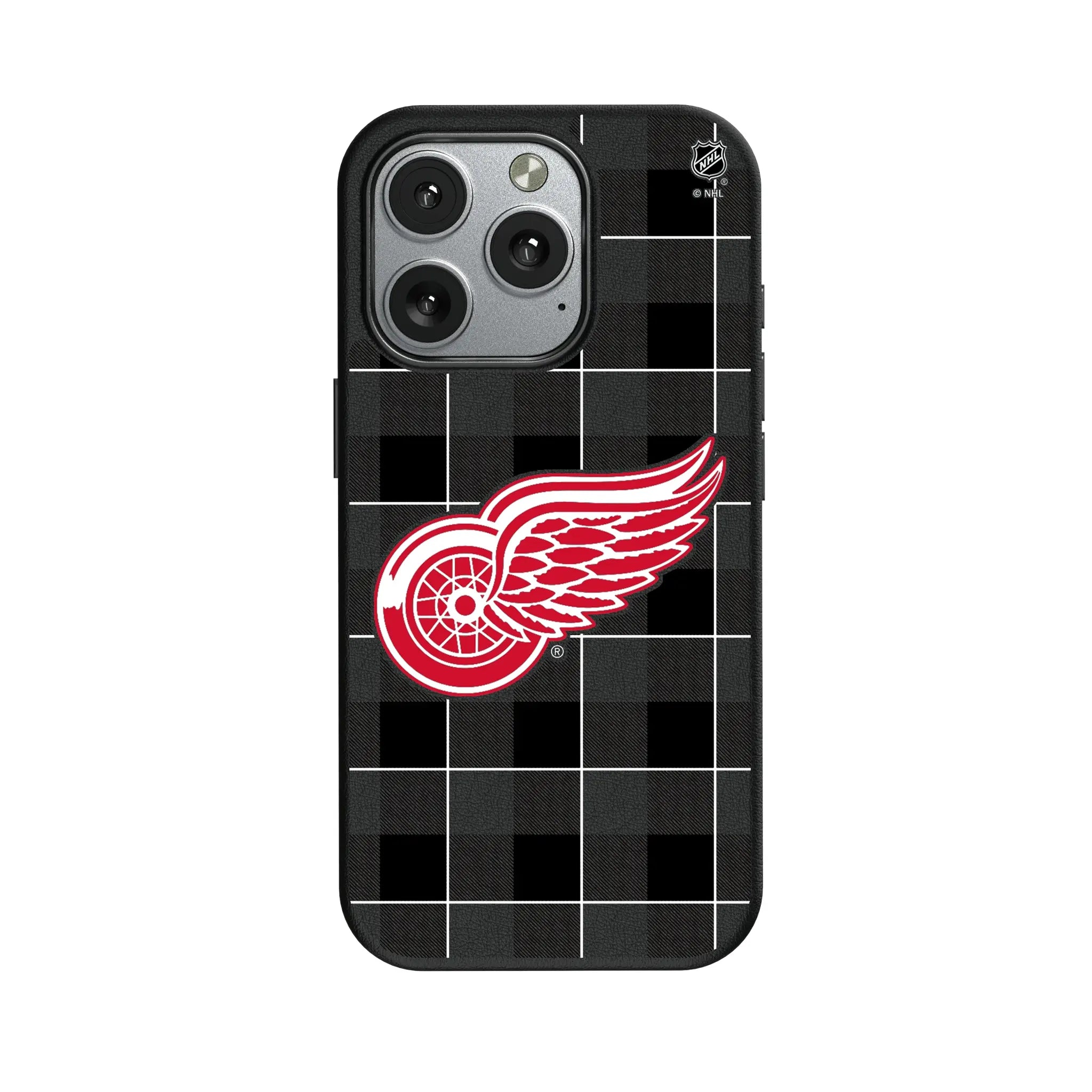Detroit Red Wings Plaid iPhone MagSafe Compatible Phone Case for Apple iPhone